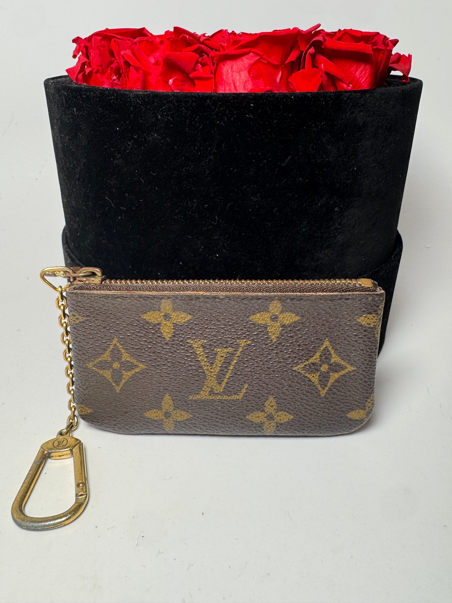 Louis Vuitton Monogram Key Pouch/Key Cles Fair Condition