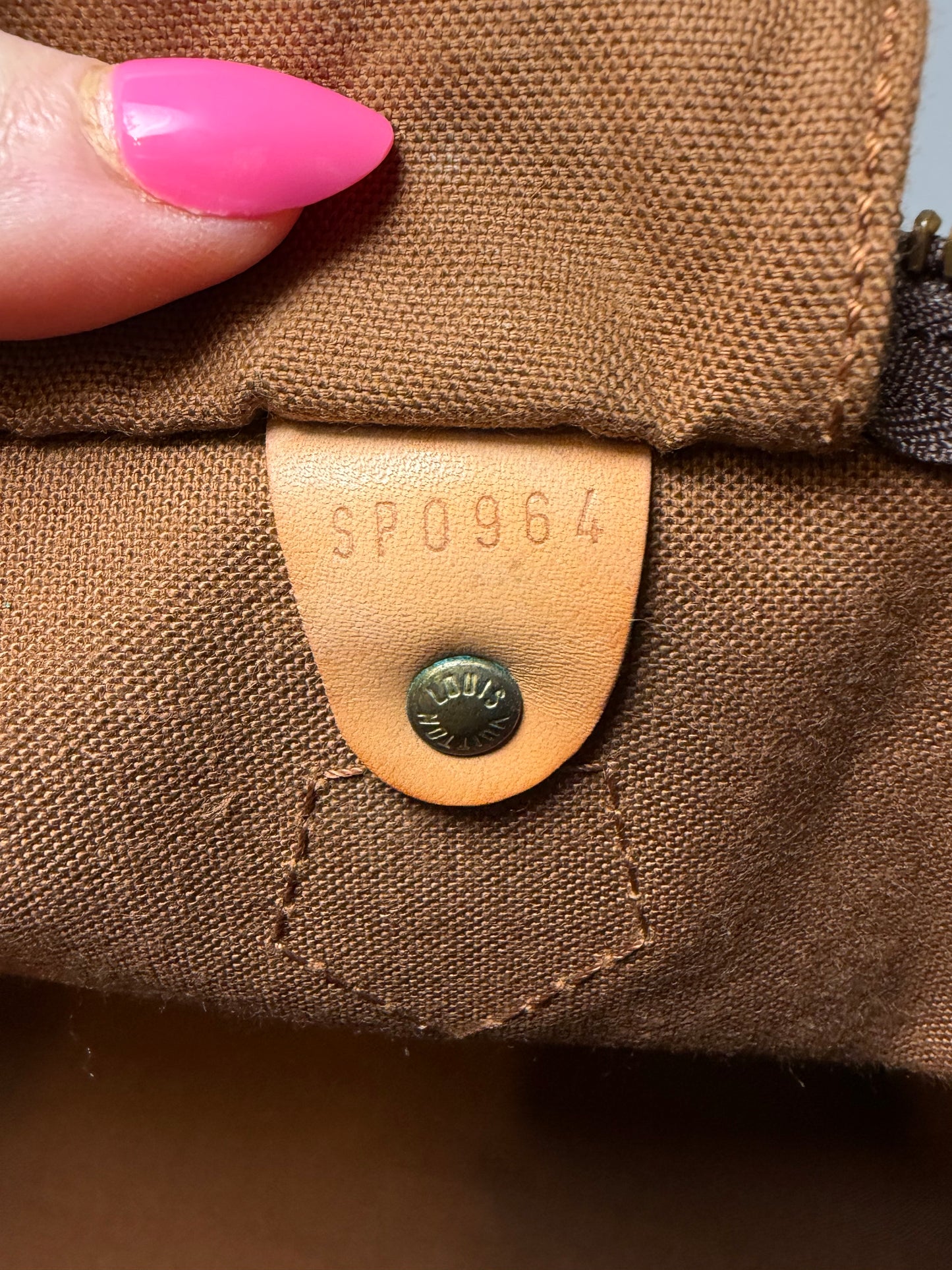 Louis Vuitton Speedy 40 Monogram, Made in France June 1994