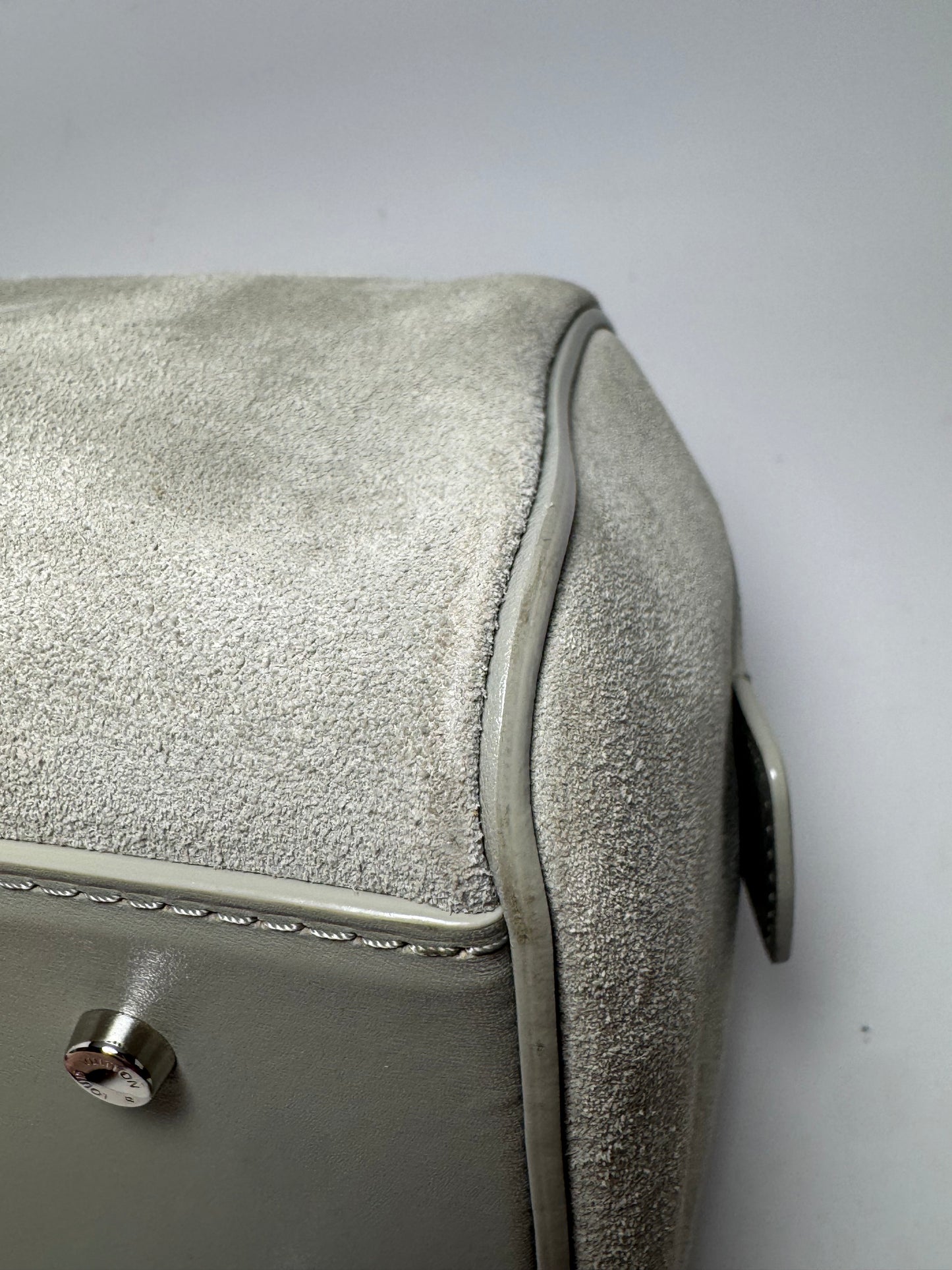 Louis Vuitton Illusion Speedy Cube Grey Suede Limited Edition
