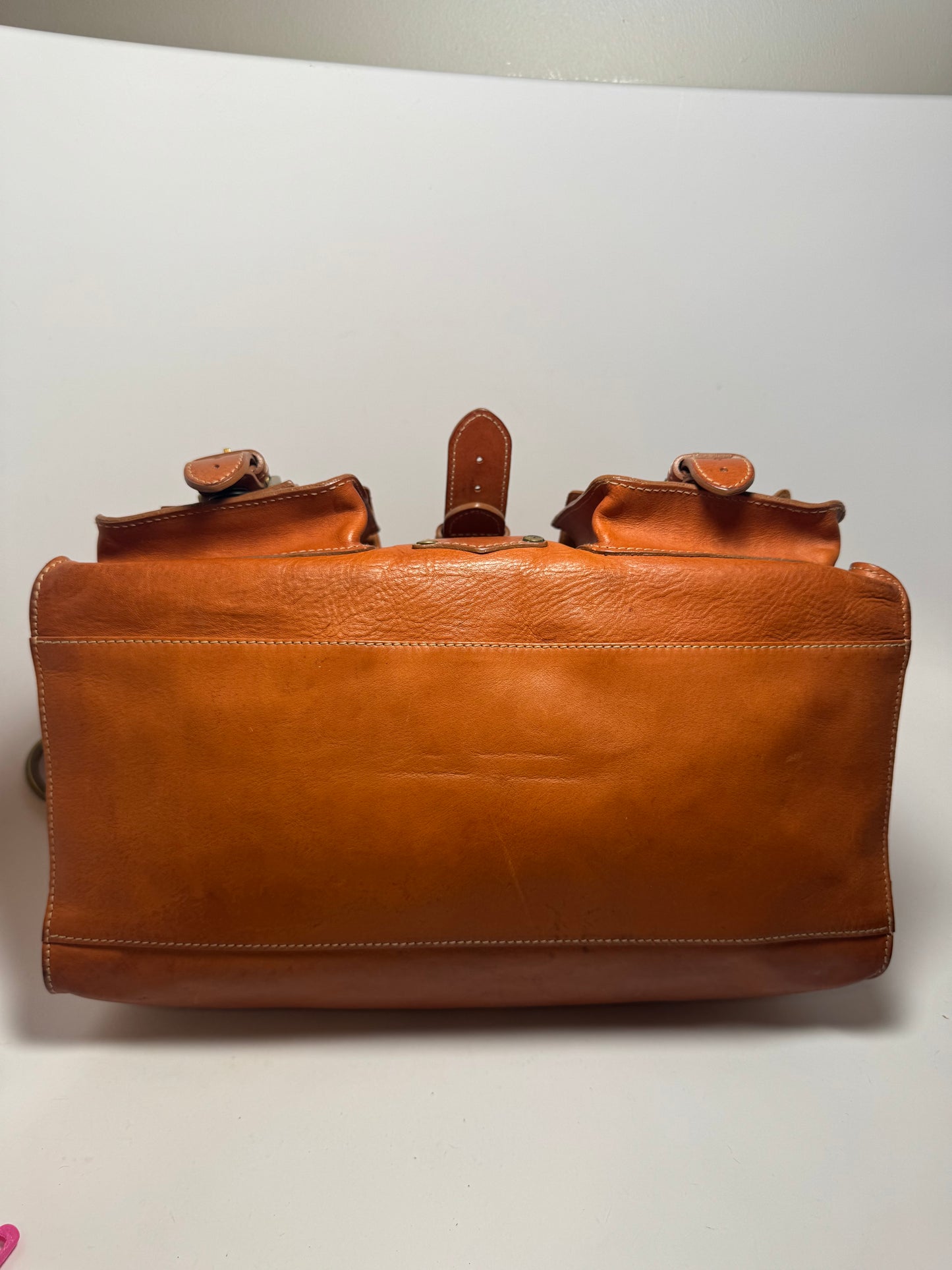 Mulberry Hand Painted Roxanne Leather Satchel Floral