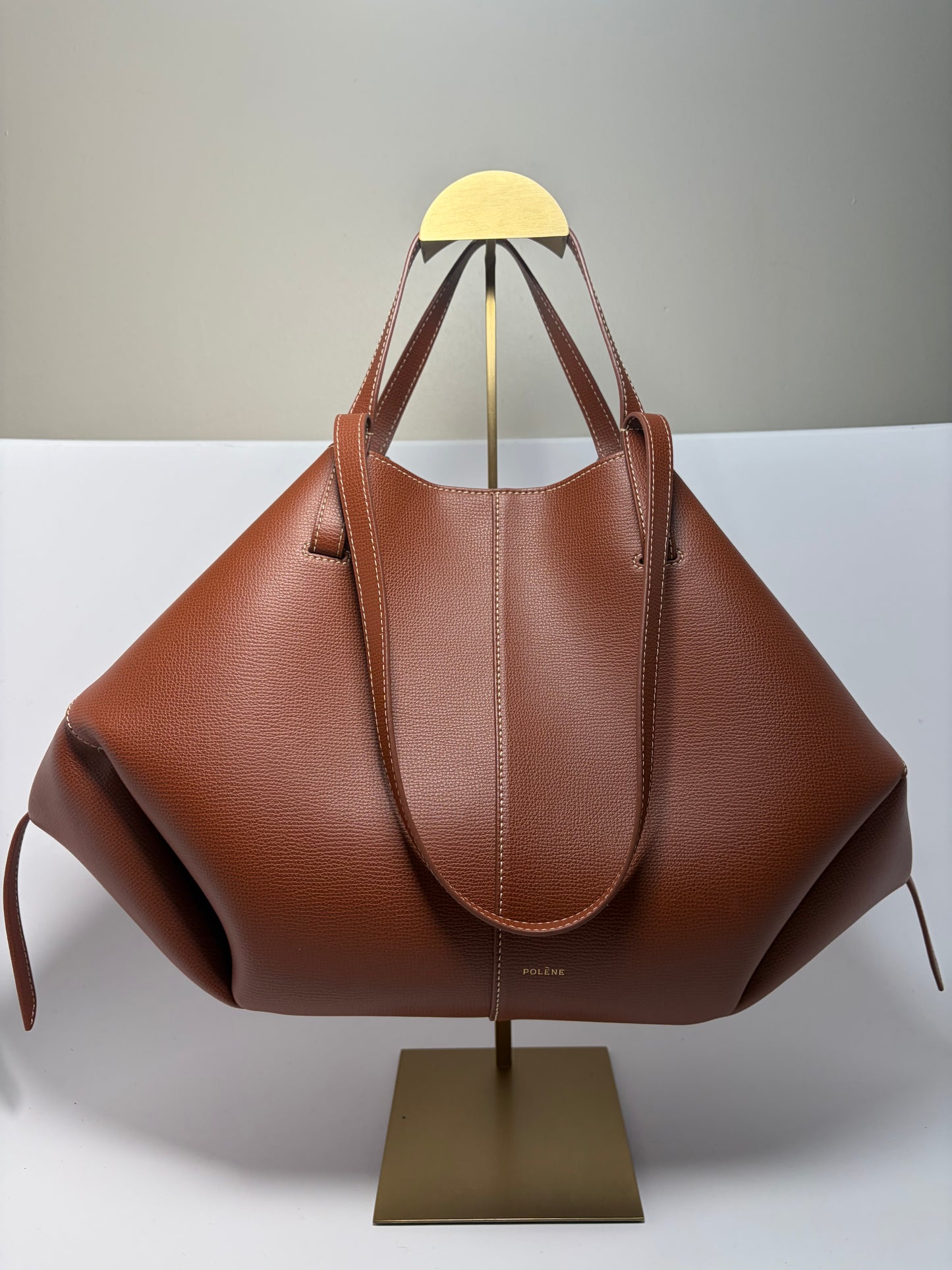 Polène Cyme in Textured Cognac