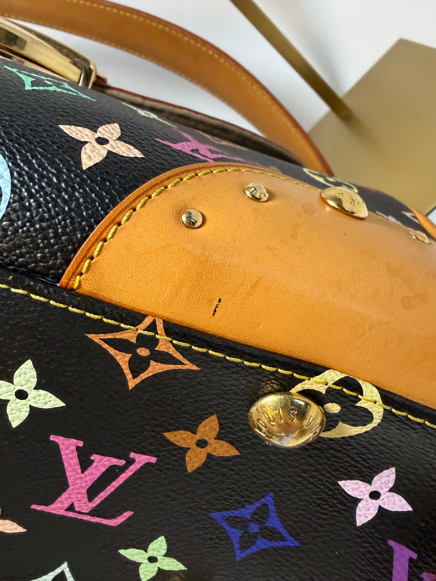Louis Vuitton Beverly MM Black Multicolor Monogram