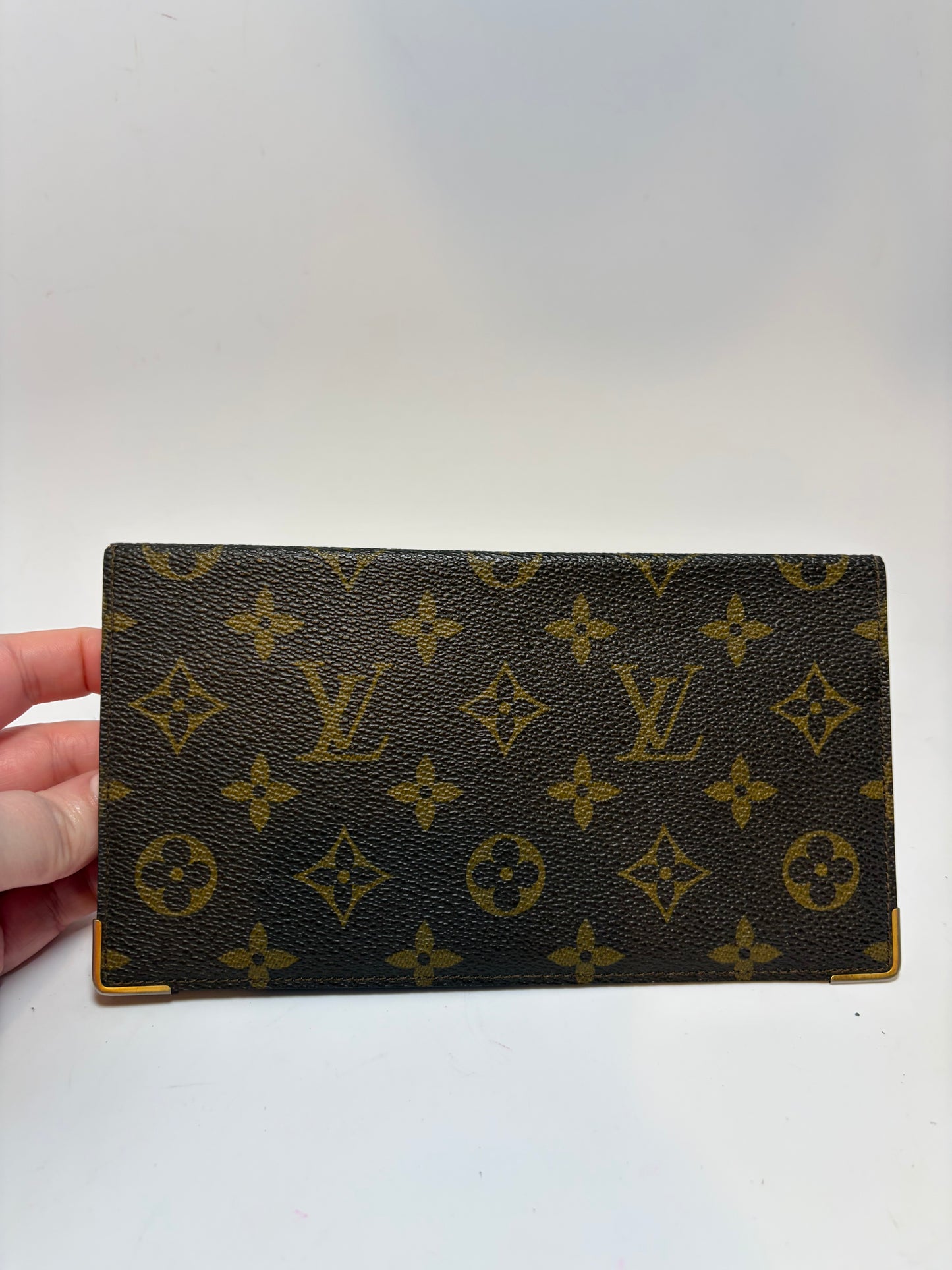 Louis Vuitton Monogram Slim Wallet/Passport Holder - made in France in 1983