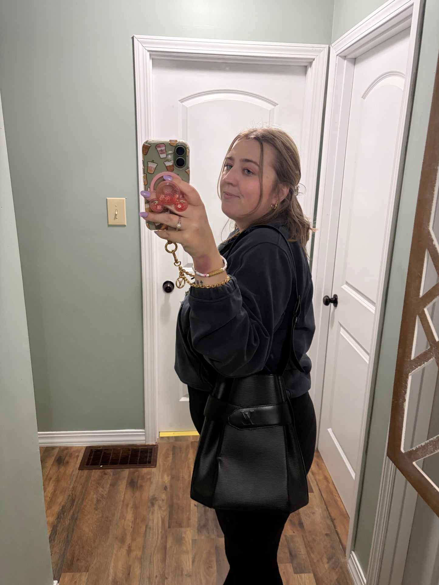 Louis Vuitton Sac D’Epaule PM Black Epi Leather Shoulder Bag