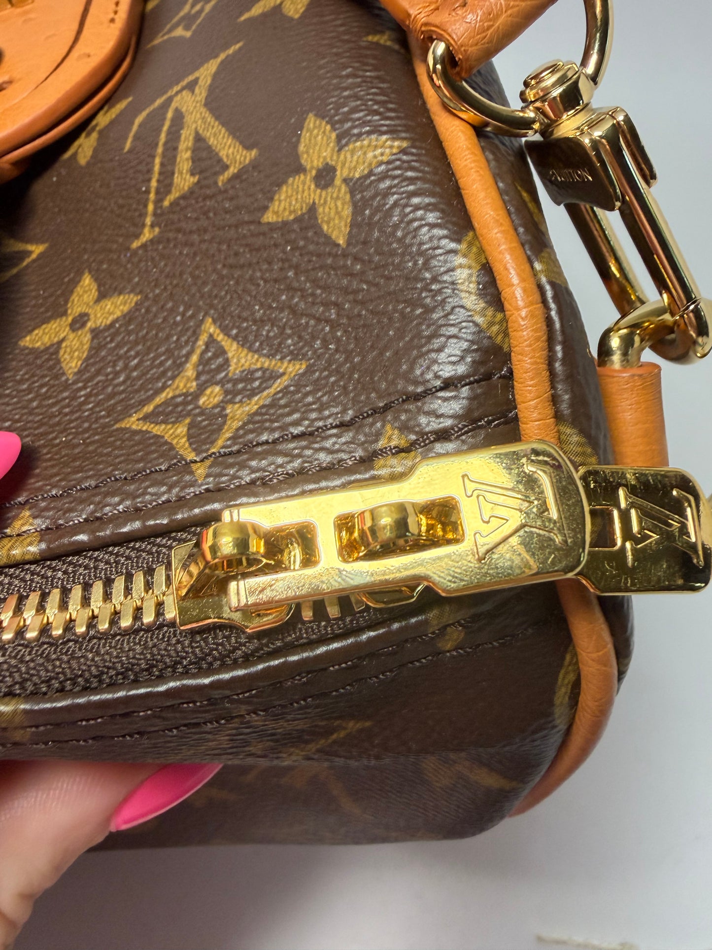 Louis Vuitton Speedy Soft 30 Boho w/Ostrich Leather