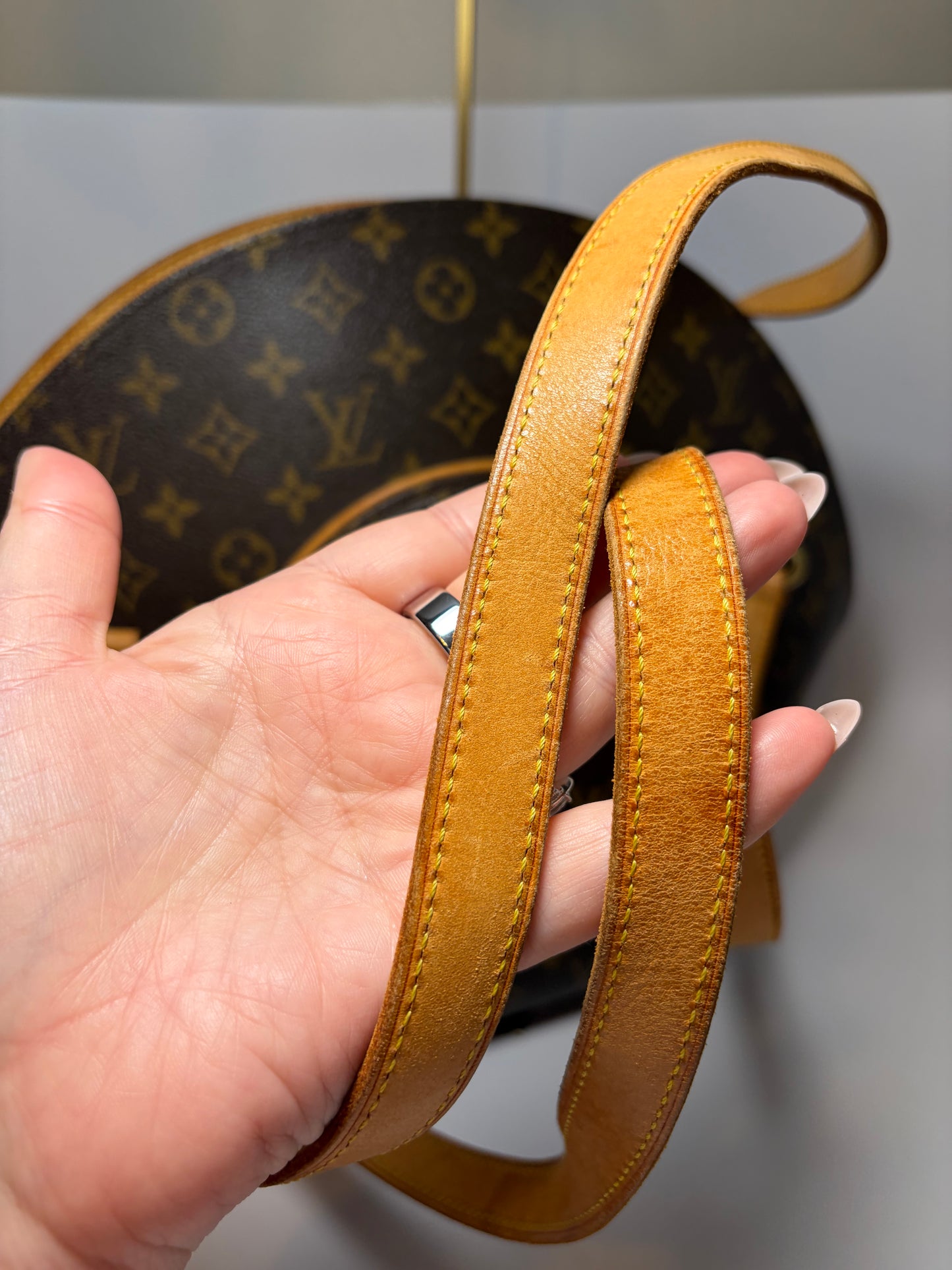 Louis Vuitton Ellipse GM Monogram Shoulder Bag, Made in France April 1998