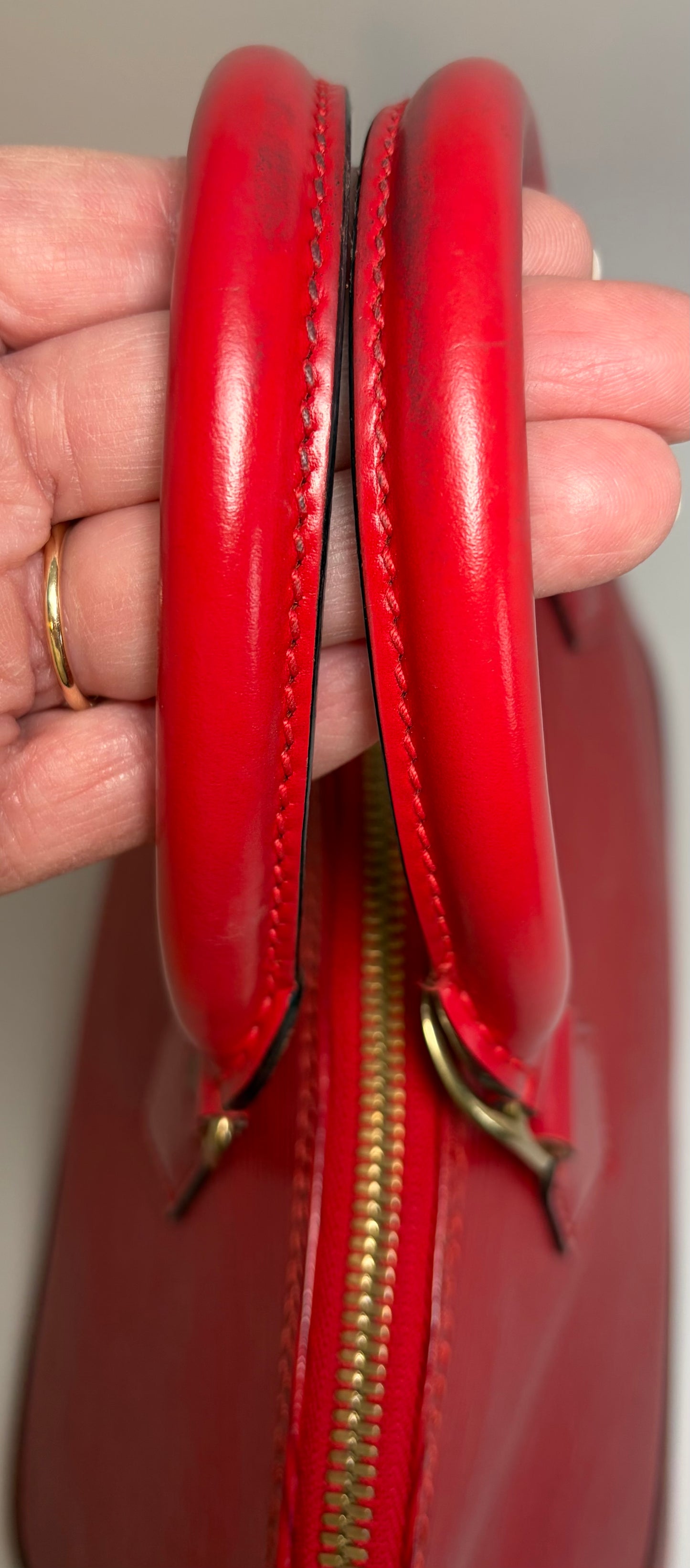 Louis Vuitton Alma PM Castillan Red Epi Leather