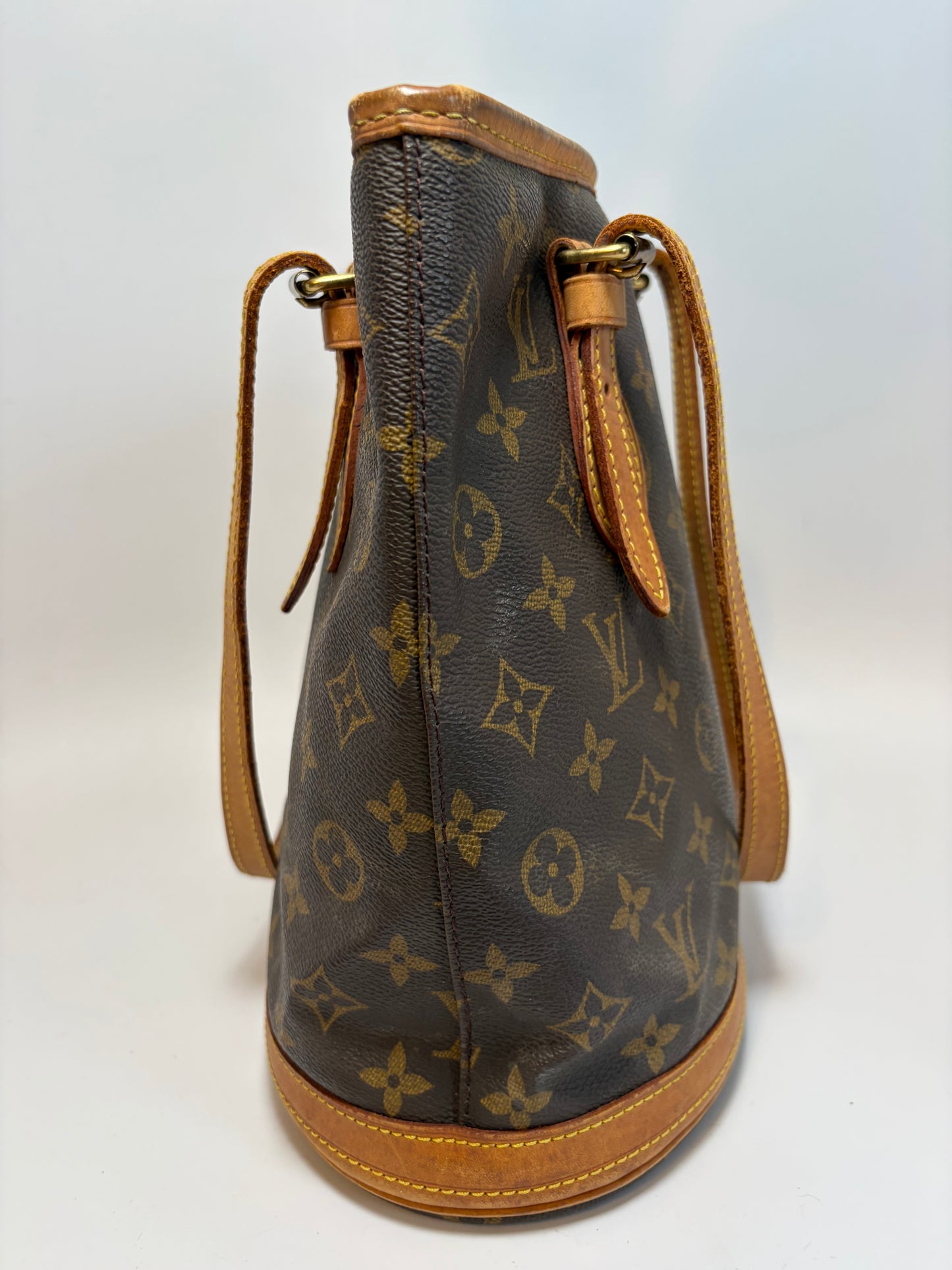 Louis Vuitton Petite Bucket Bag PM Monogram Tote