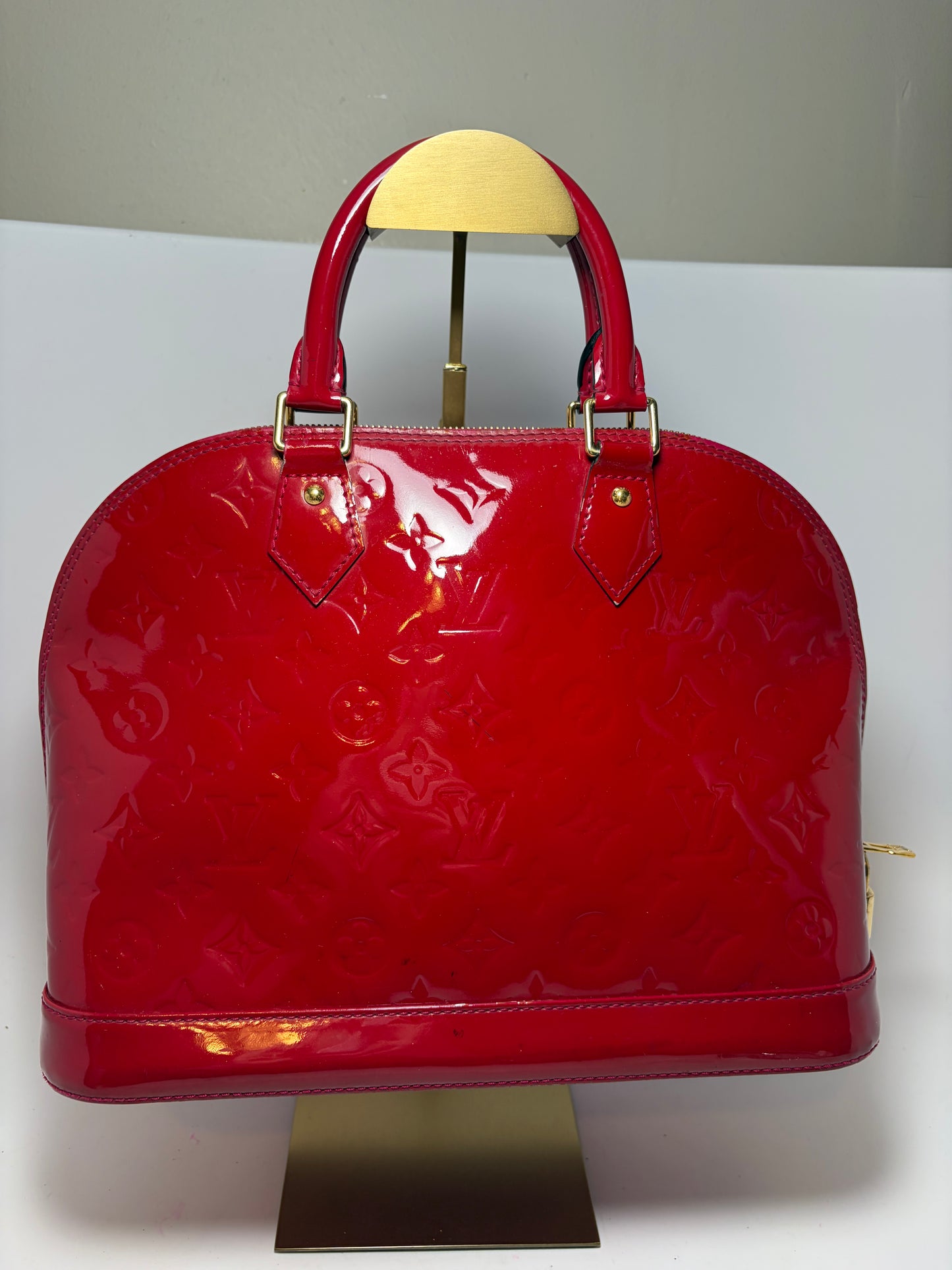 Louis Vuitton Alma PM Vernis Rose 🌹 Red