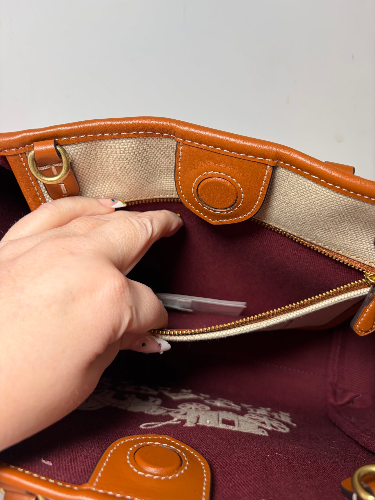 Coach Reese 28 Tote/Shoulder Bag in Natural