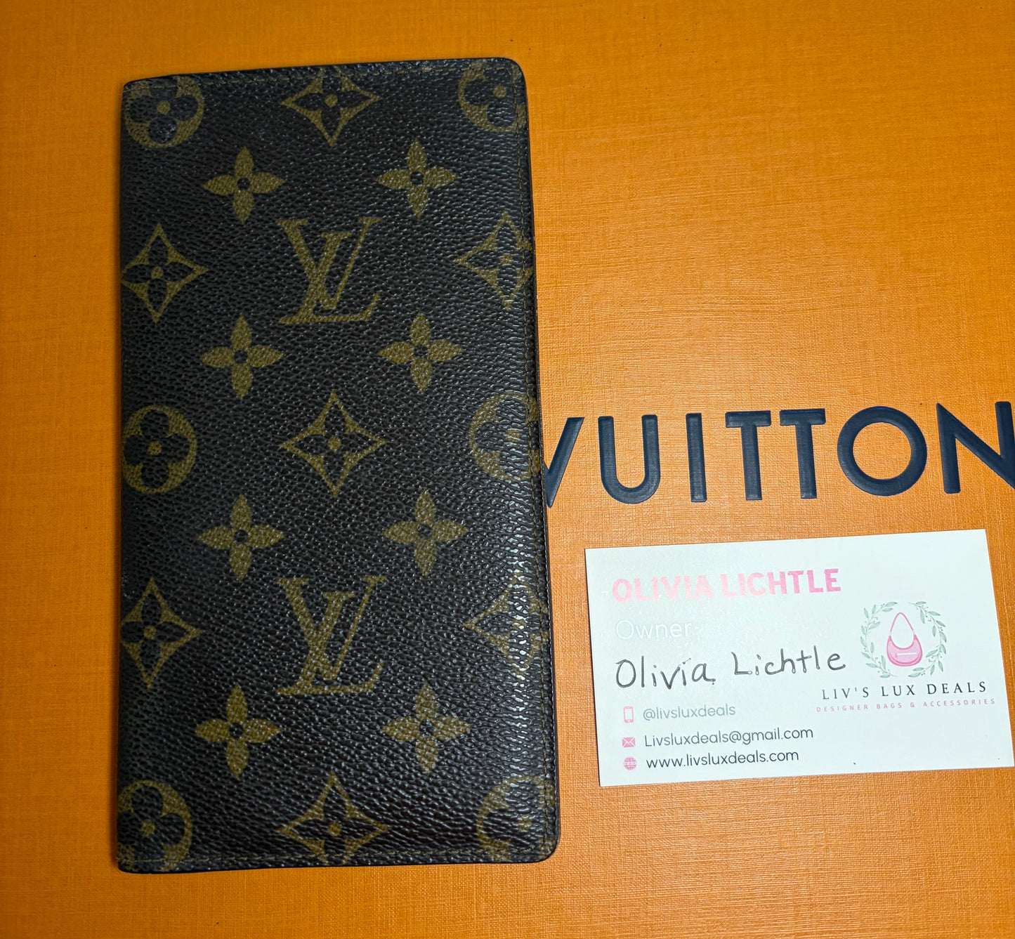 Louis Vuitton Slim Wallet Pre Date Code Monogram