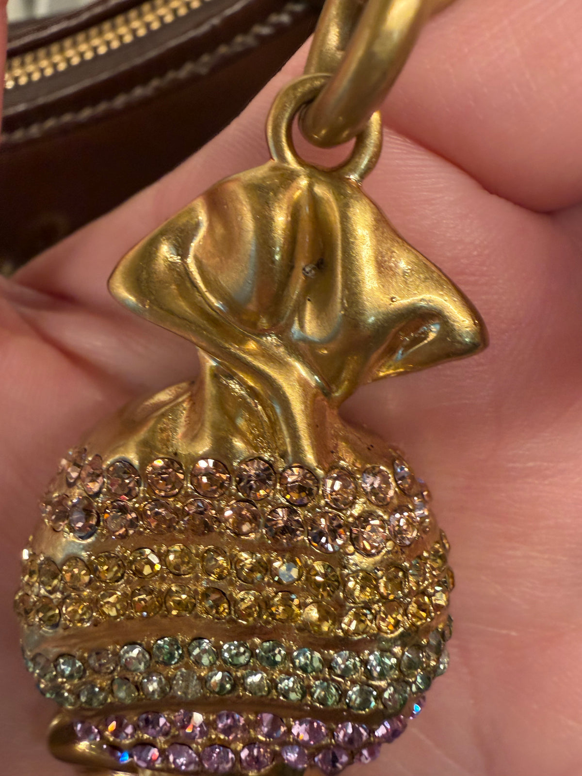 Coach Rainbow Crystal Candy Bag Charm