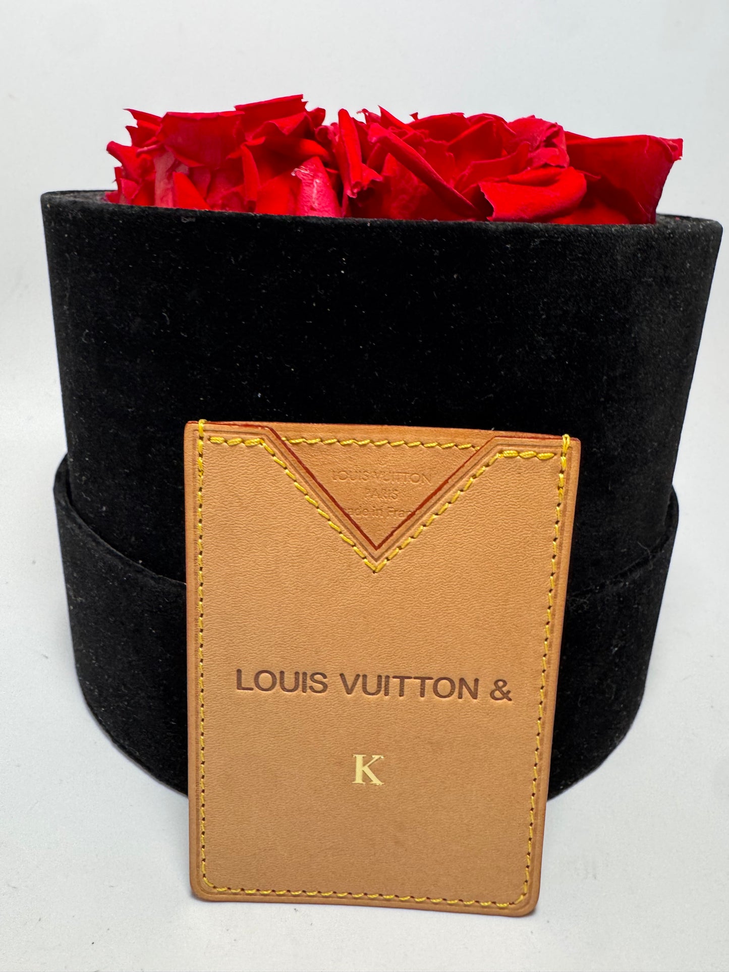 Louis Vuitton Vivienne & Me Card Holder “K” Initial Vachetta Leather