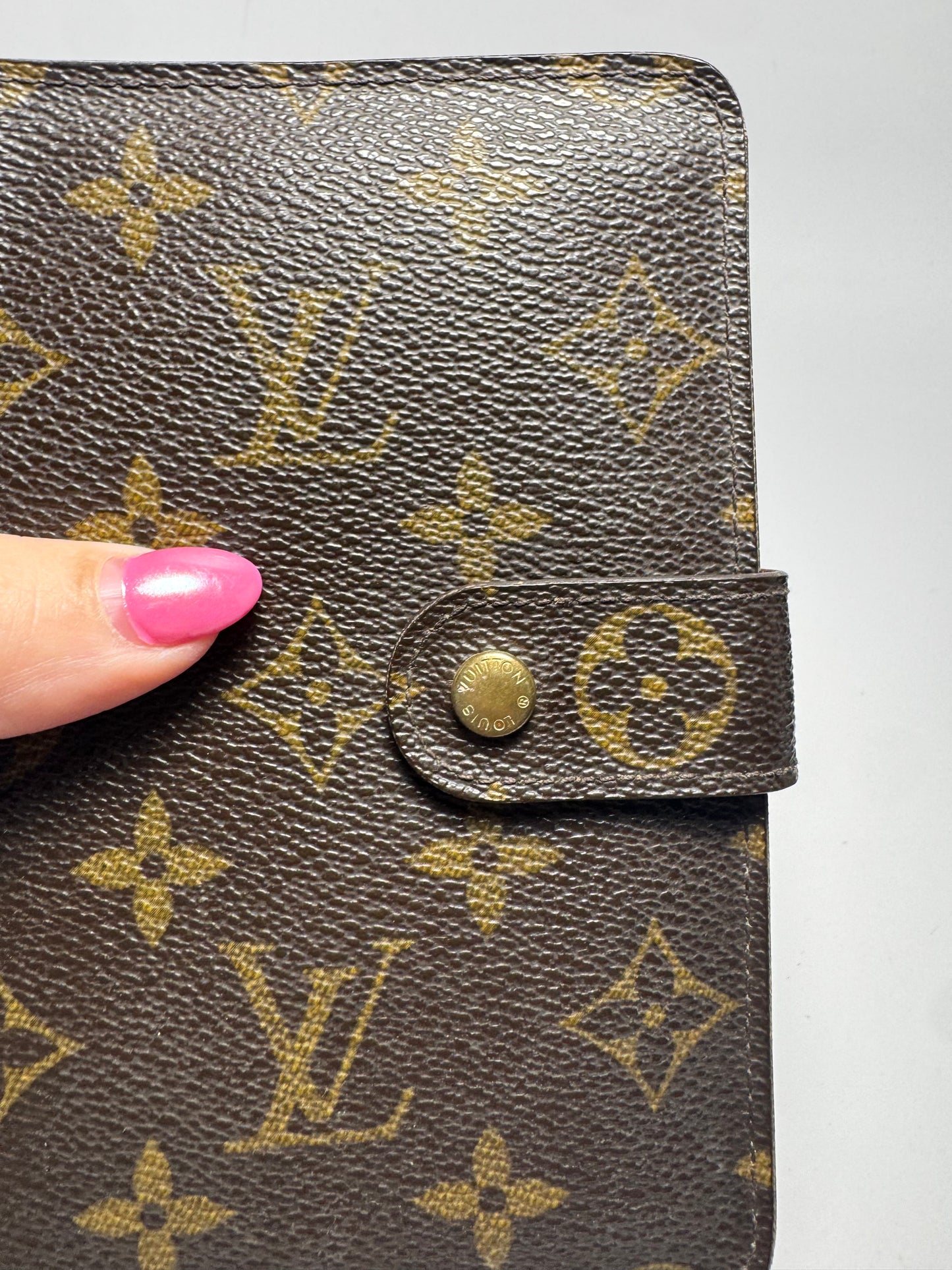 Louis Vuitton Porte Papier Wallet/Passport Holder in Monogram Made in France October 2006