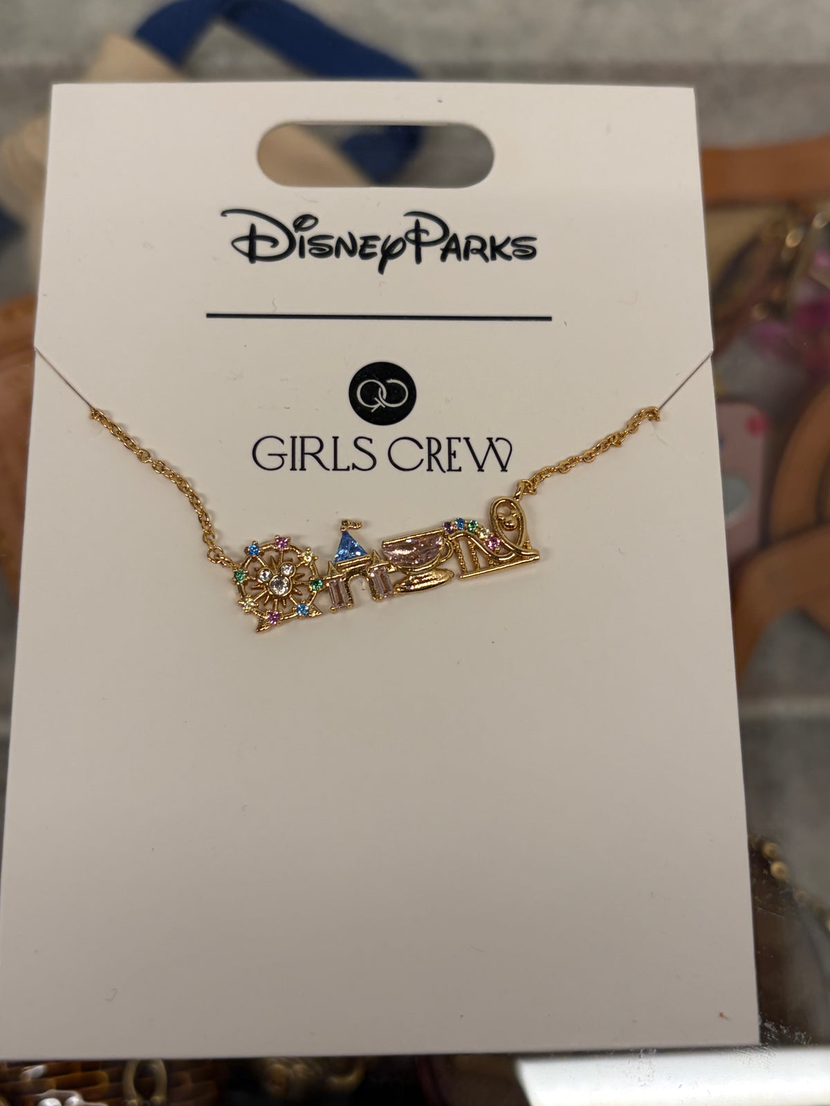 Girls Crew Disney Parks Necklace NWT in packaging
