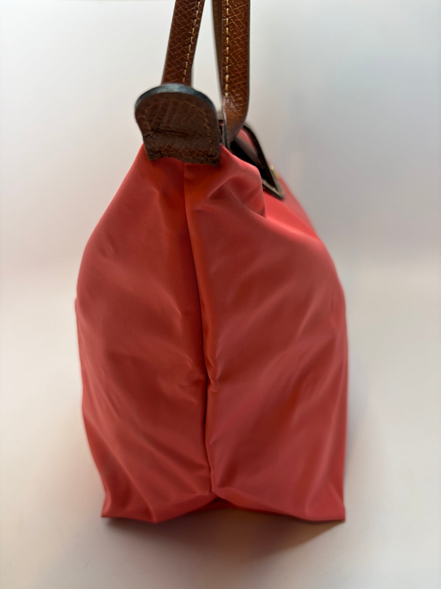 Longchamp Le Pliage Strawberry Pink Tote Medium