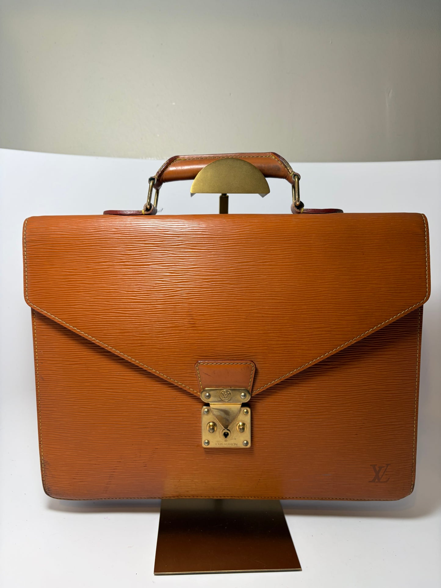 Louis Vuitton Cipango Brown Epi Leather Serviette Conseiller Briefcase/Laptop Holder