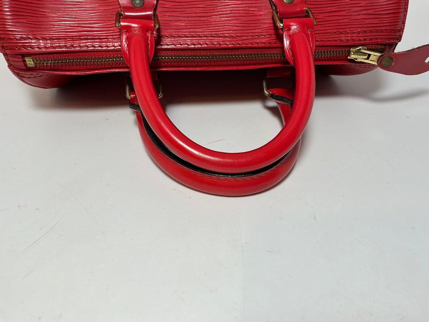 Louis Vuitton Speedy 25 Red Epi Leather