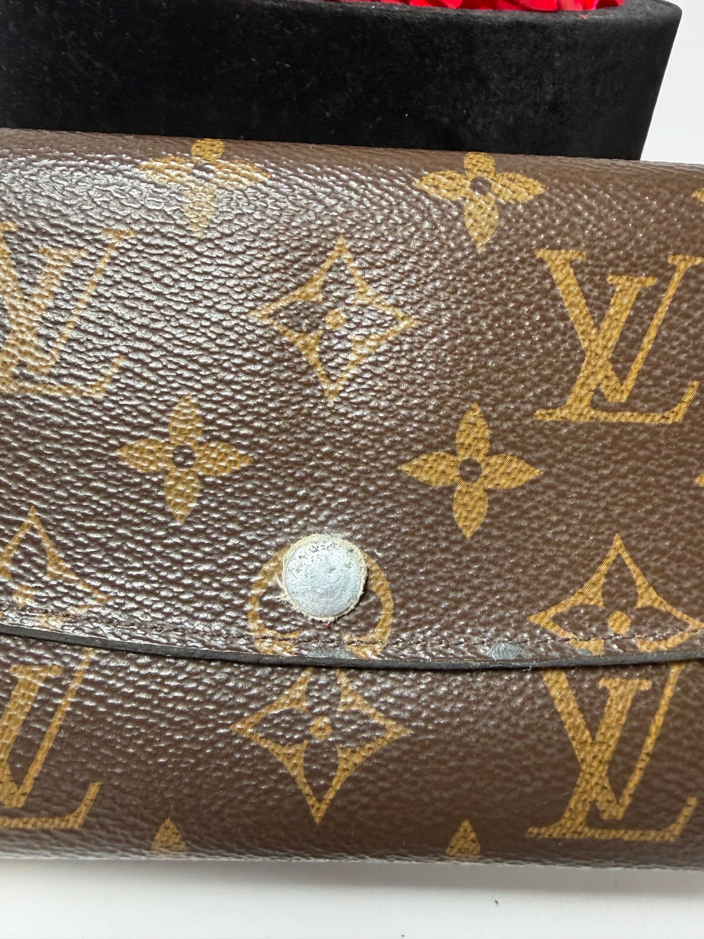 Louis Vuitton Emilie Raspberry Red Monogram Wallet