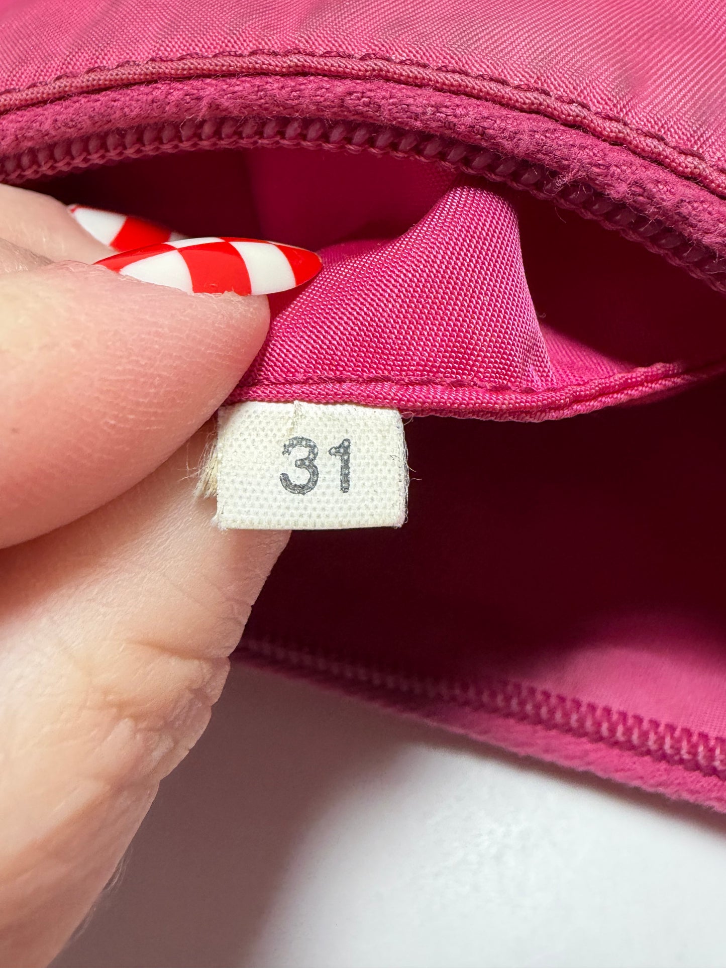 Prada Hot Pink Nylon Hobo Tessuto Mini Hand Bag