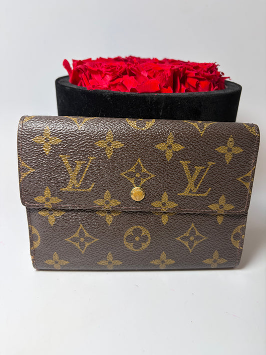 Louis Vuitton Porte Tressor Etui Papier Monogram Wallet