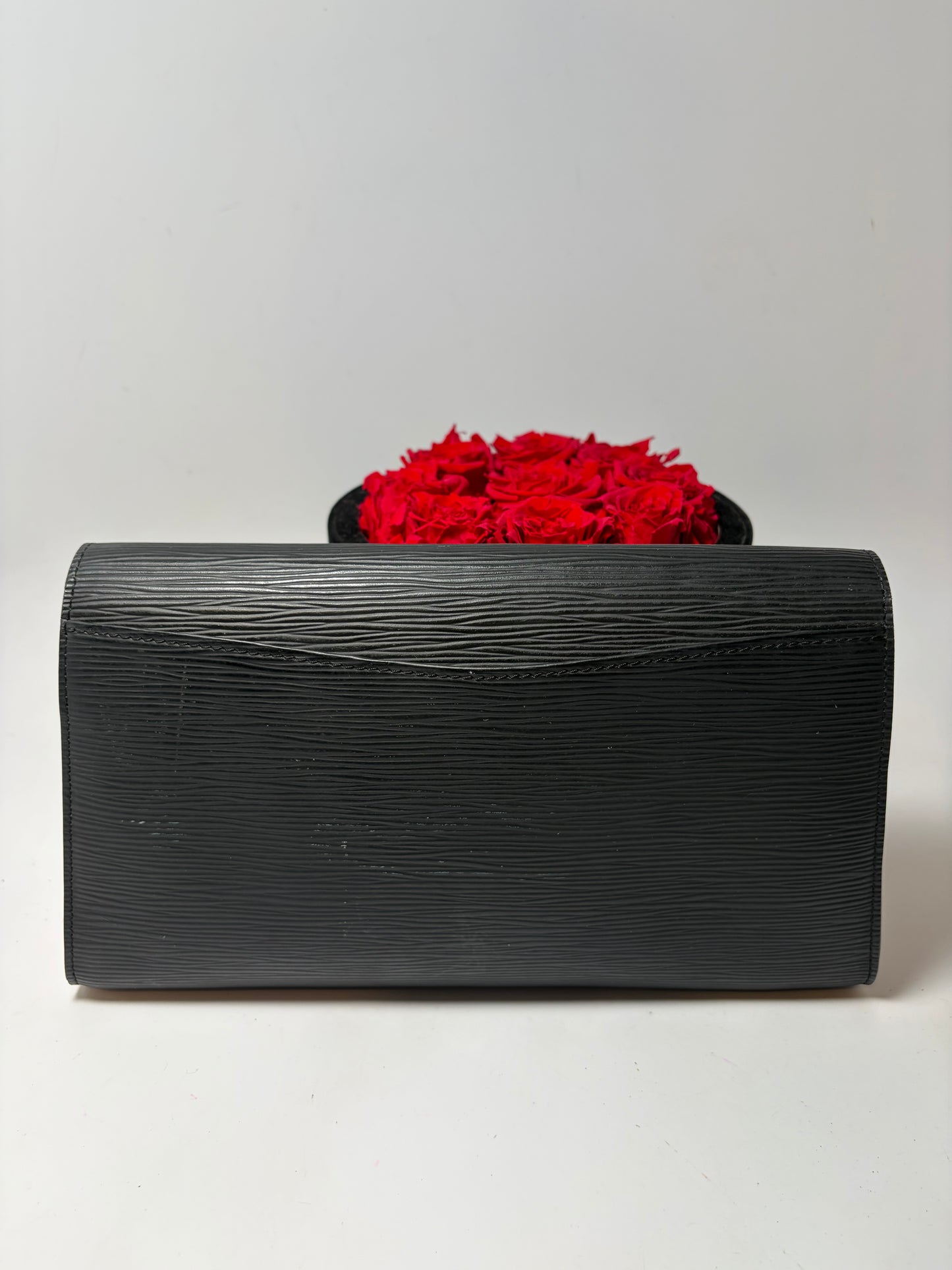 Louis Vuitton Epi Leather Art Deco Clutch Black