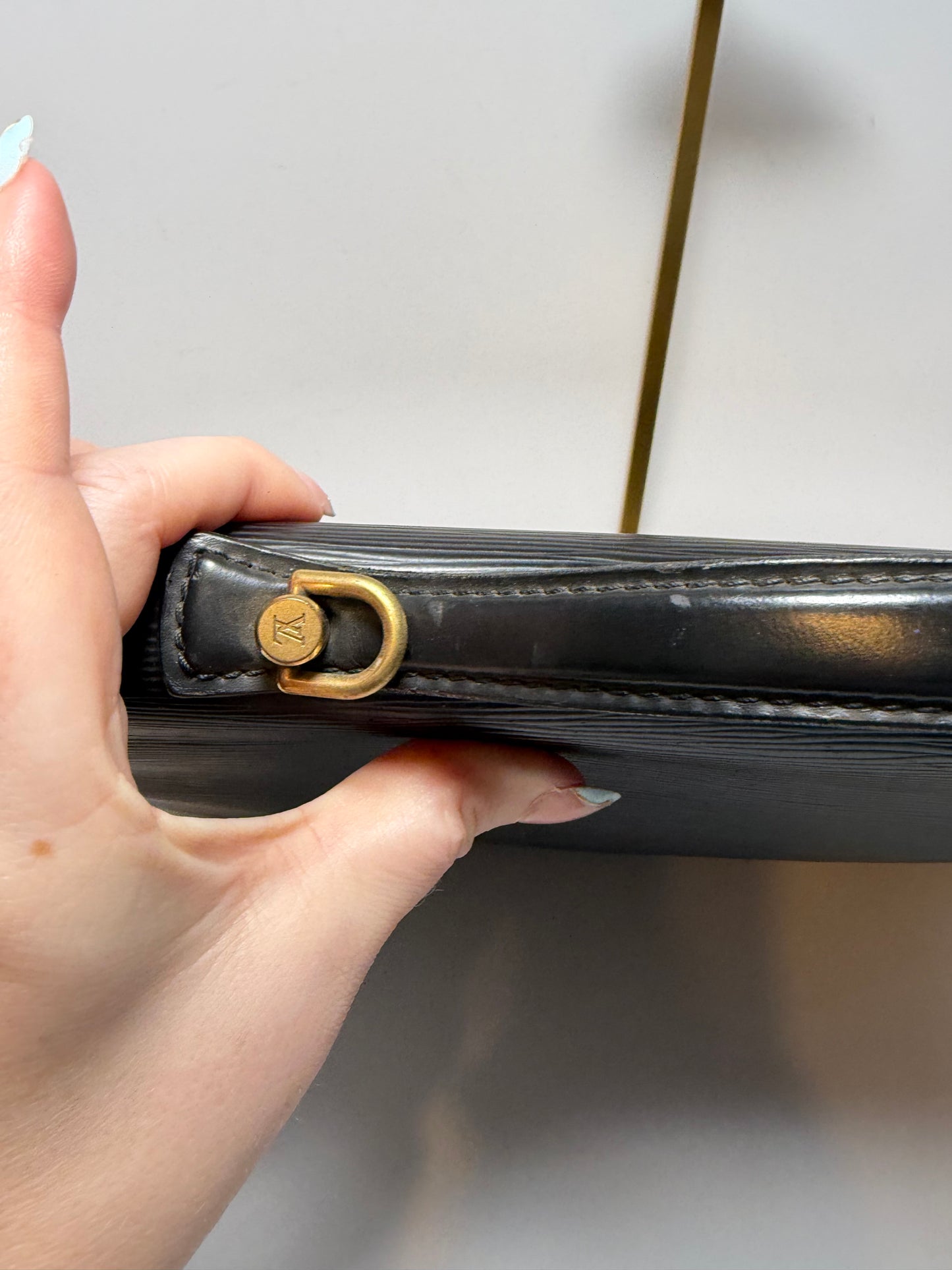 Louis Vuitton Black Epi Monceau Serviette Metis/Laptop Holder/Briefcase/Document Holder