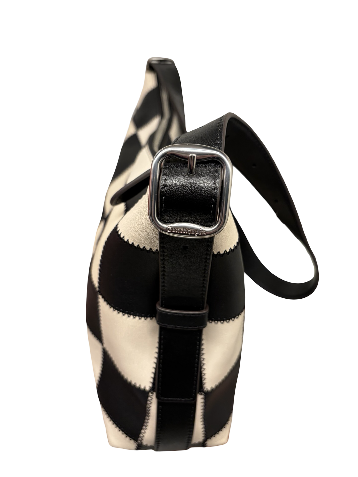 Coachtopia Alter Ergo Black & Cream Checkered (Larger size) Shoulder & Crossbody