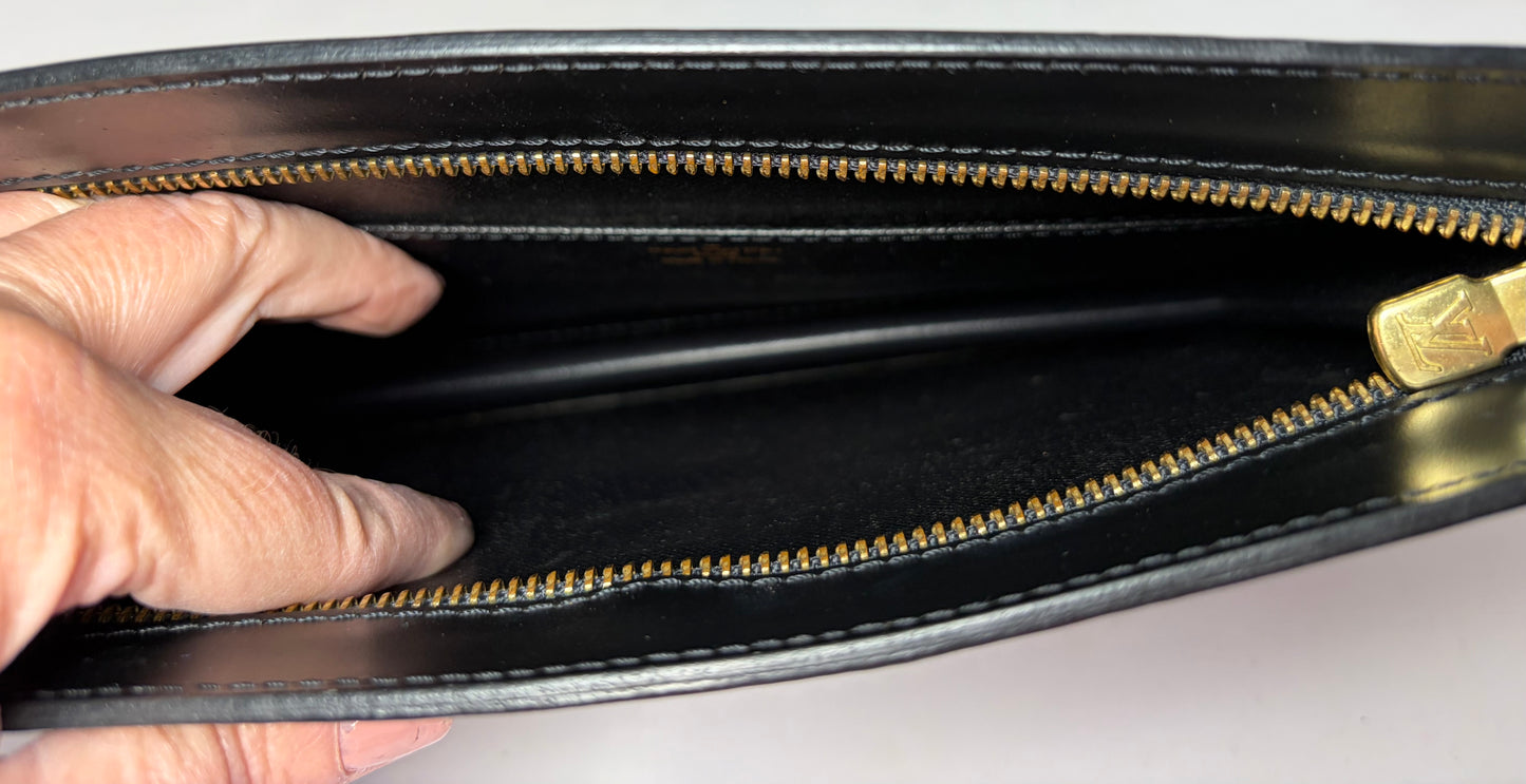 Louis Vuitton Pochette Homme Clutch Black Epi Leather