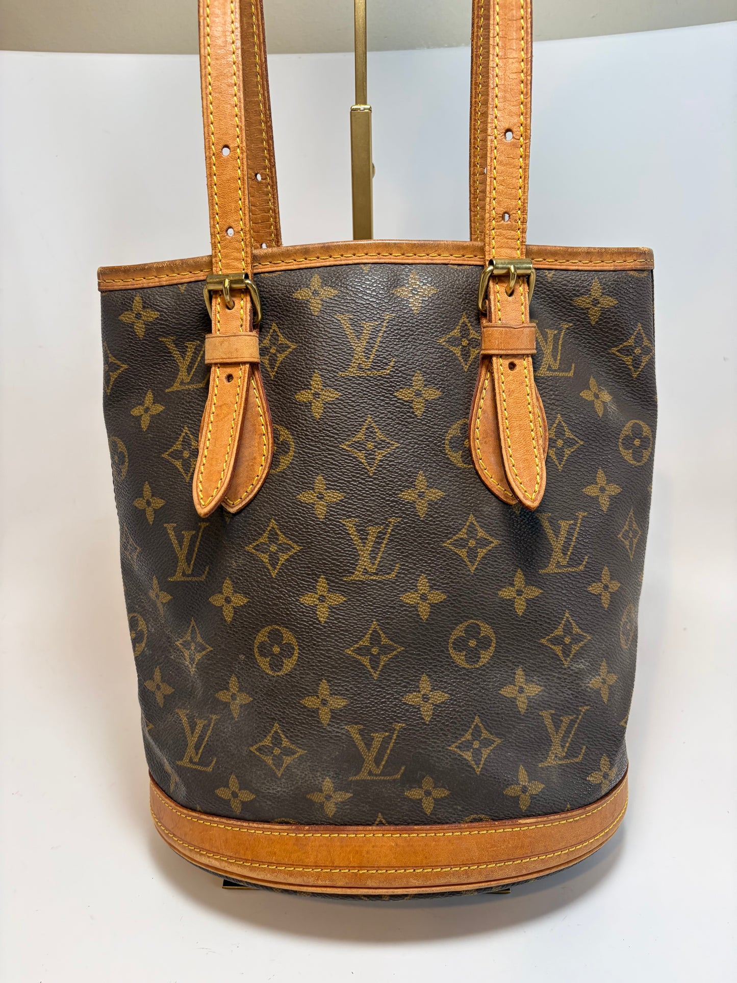 Louis Vuitton Petite Bucket Bag PM Monogram Tote