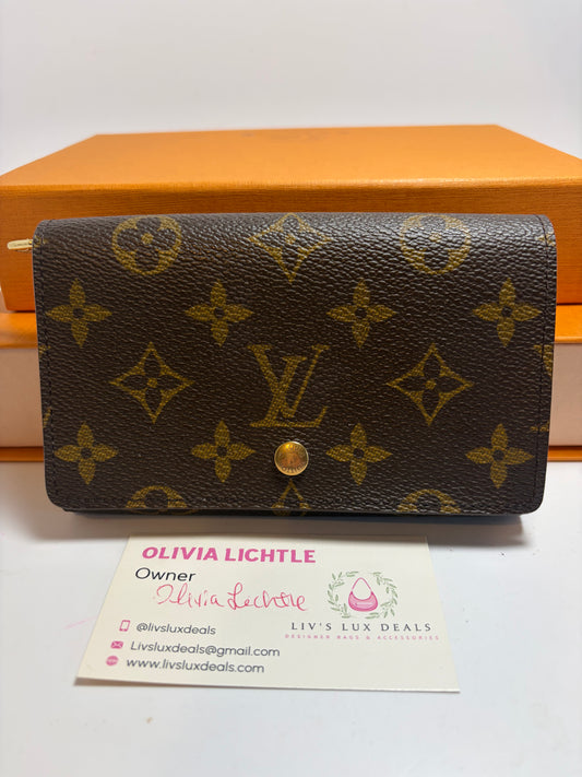 Louis Vuitton Porte Monnaie Tressor Monogram Wallet