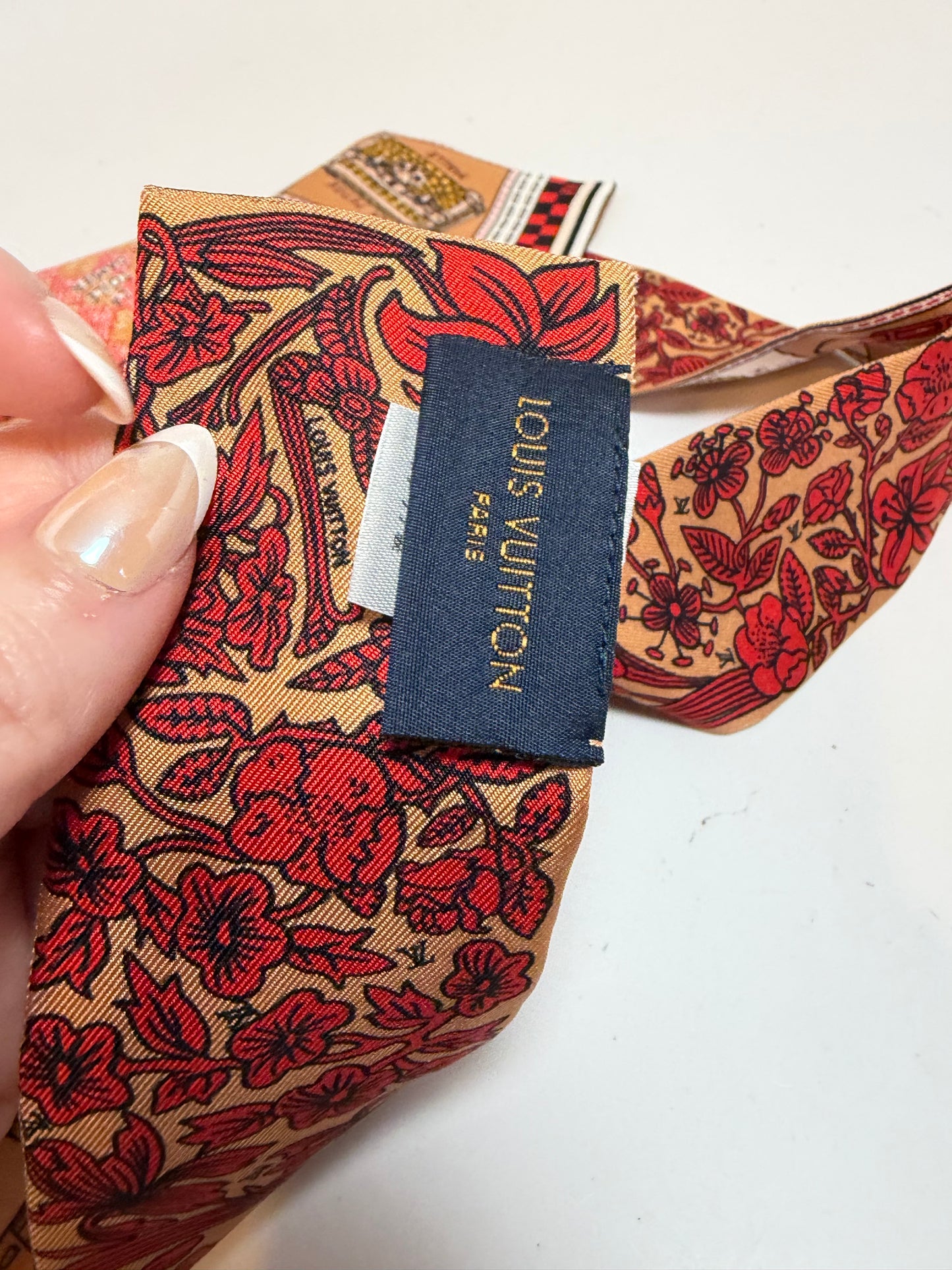 Louis Vuitton Silk Jeu De Louis BB Bandeau 1854