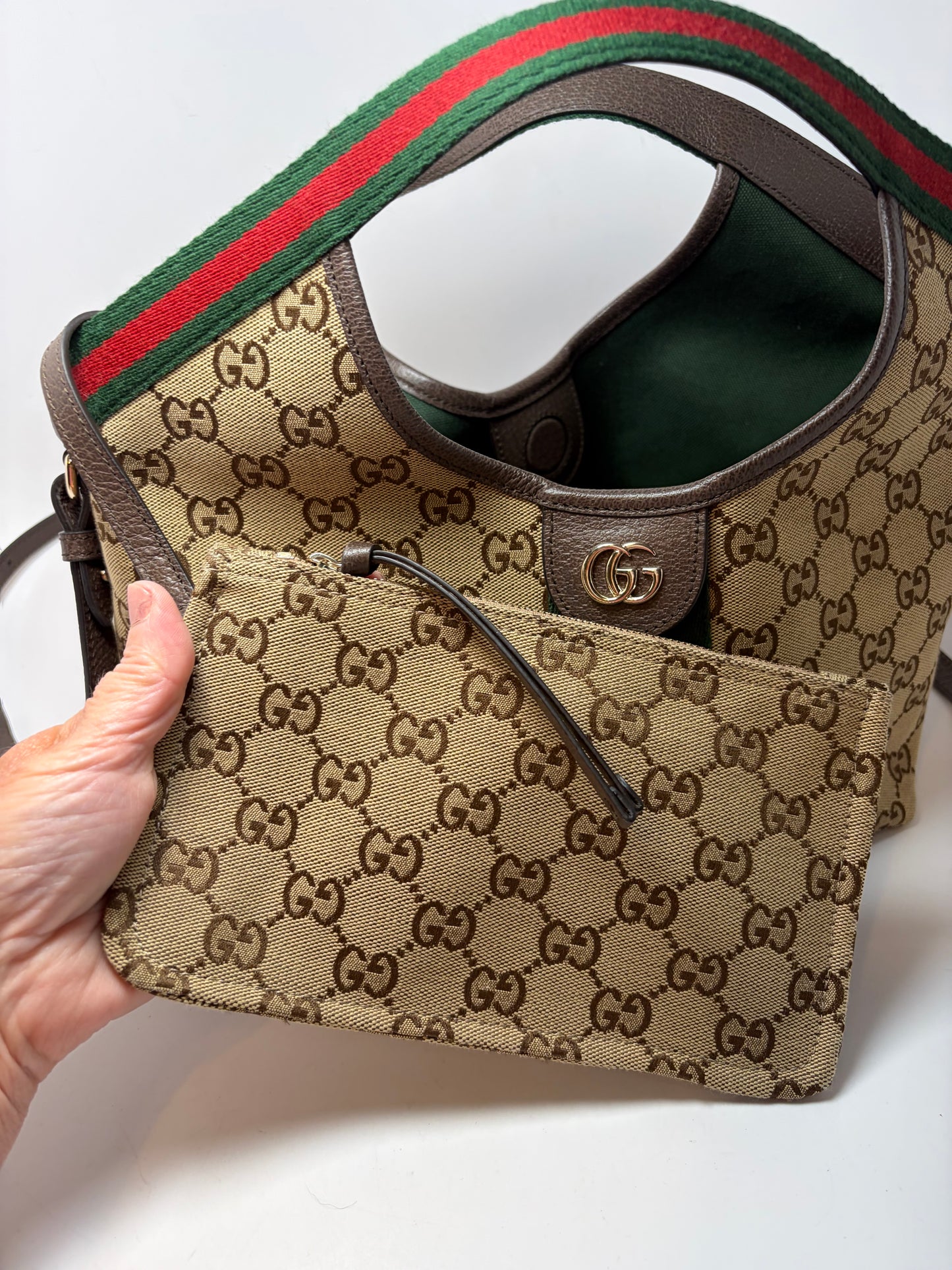 Gucci Giglio Small Canvas Tote/Crossbody LIKE NEW