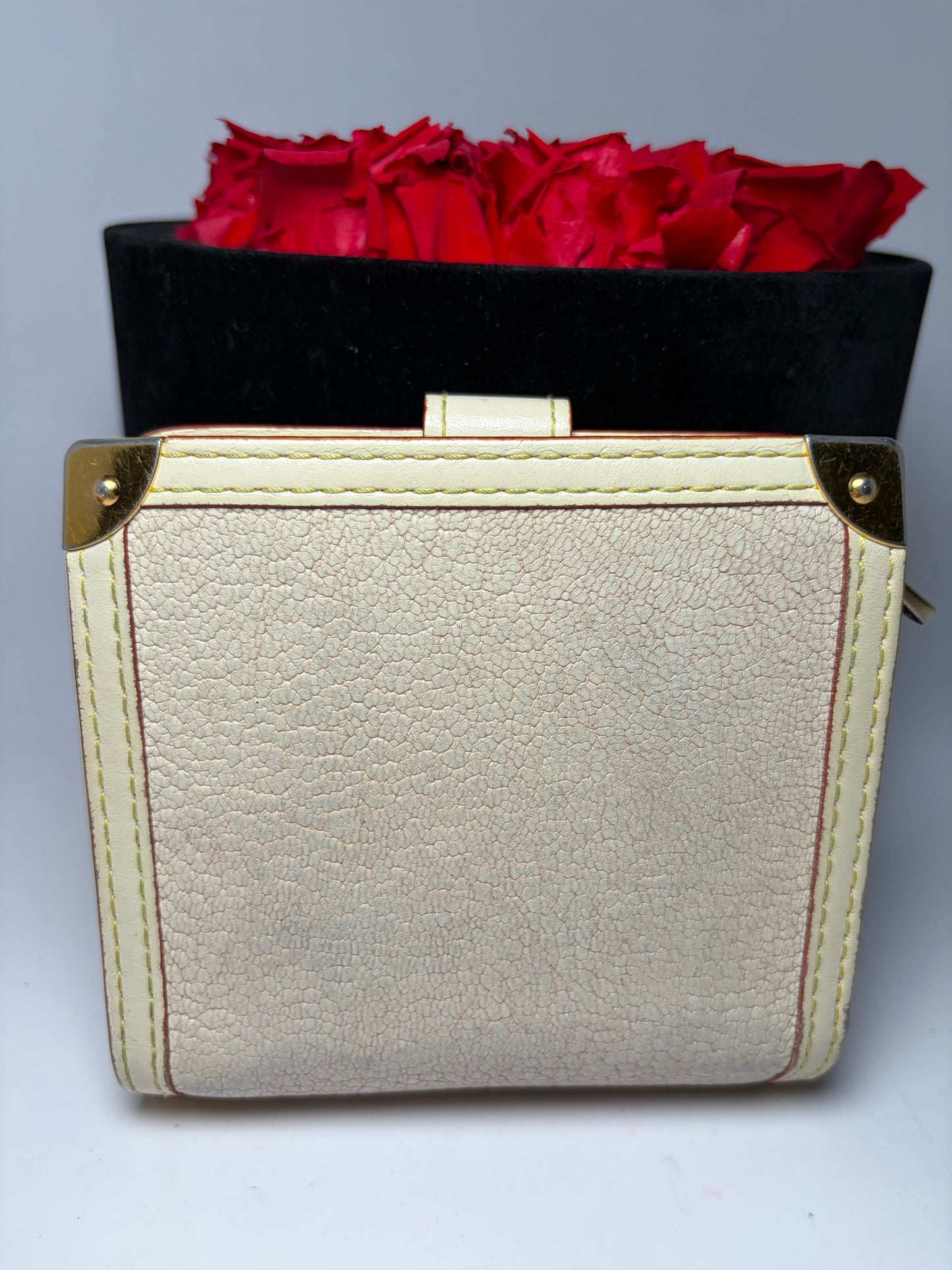 Louis Vuitton Suhali Compact Leather Ivory Wallet