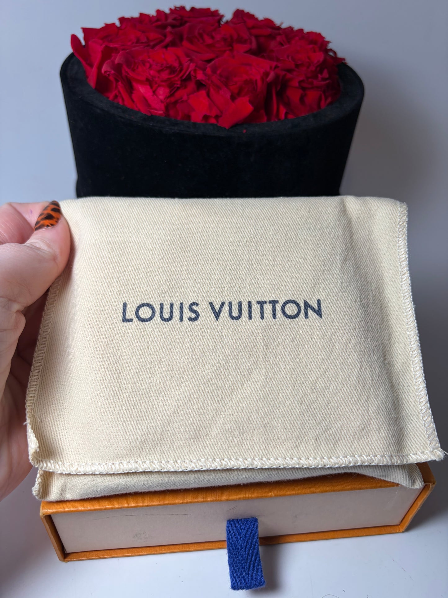 Louis Vuitton Sunrise Monogram Eclipse Bifold Wallet Full Set with Box, Dust Bag & COA- Like New