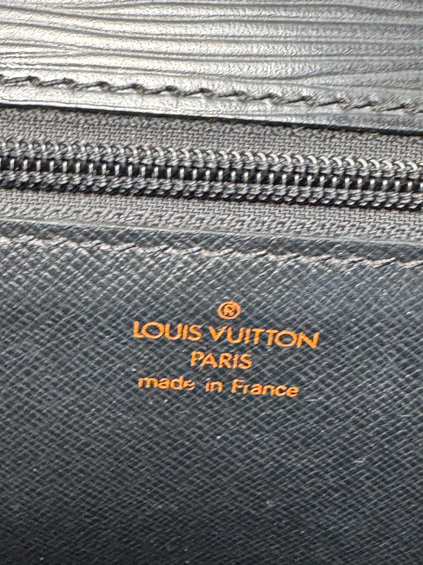 Louis Vuitton Chaillot Noir Black Epi Leather Clutch