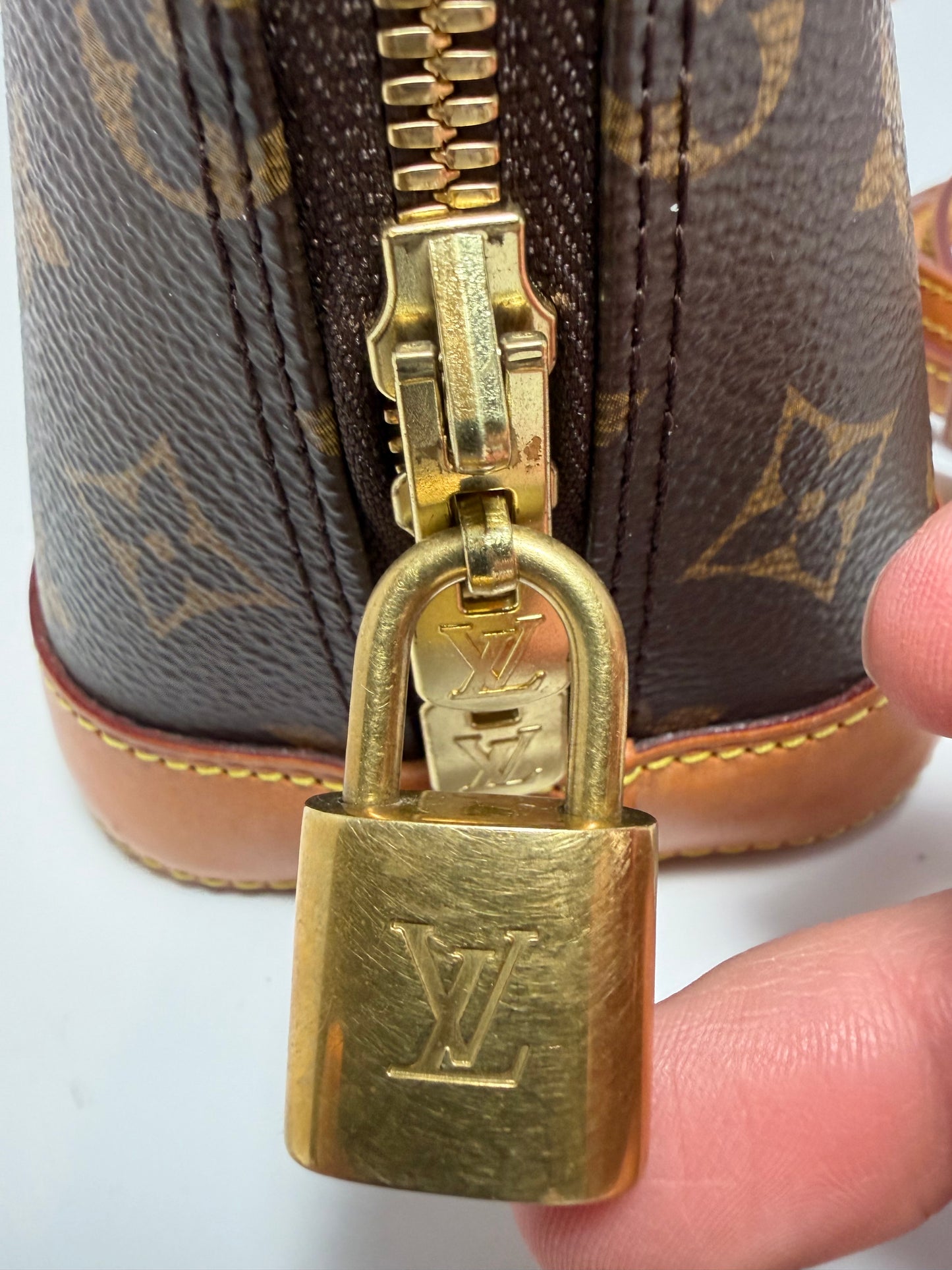 Louis Vuitton Alma BB Monogram with COA & Crossbody Strap