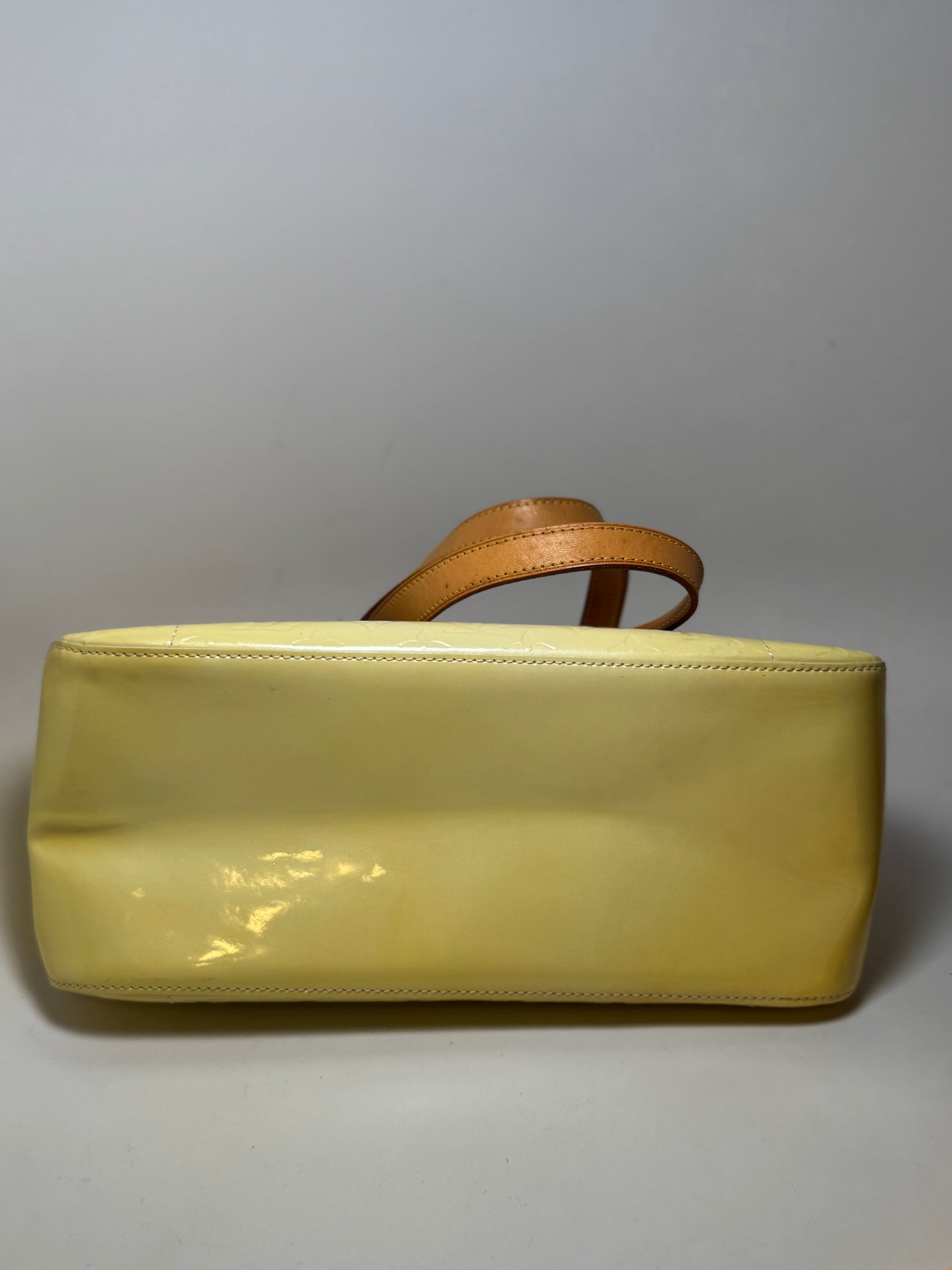 Louis Vuitton Rosewood Avenue Yellow Vernis Leather Shoulder Bag
