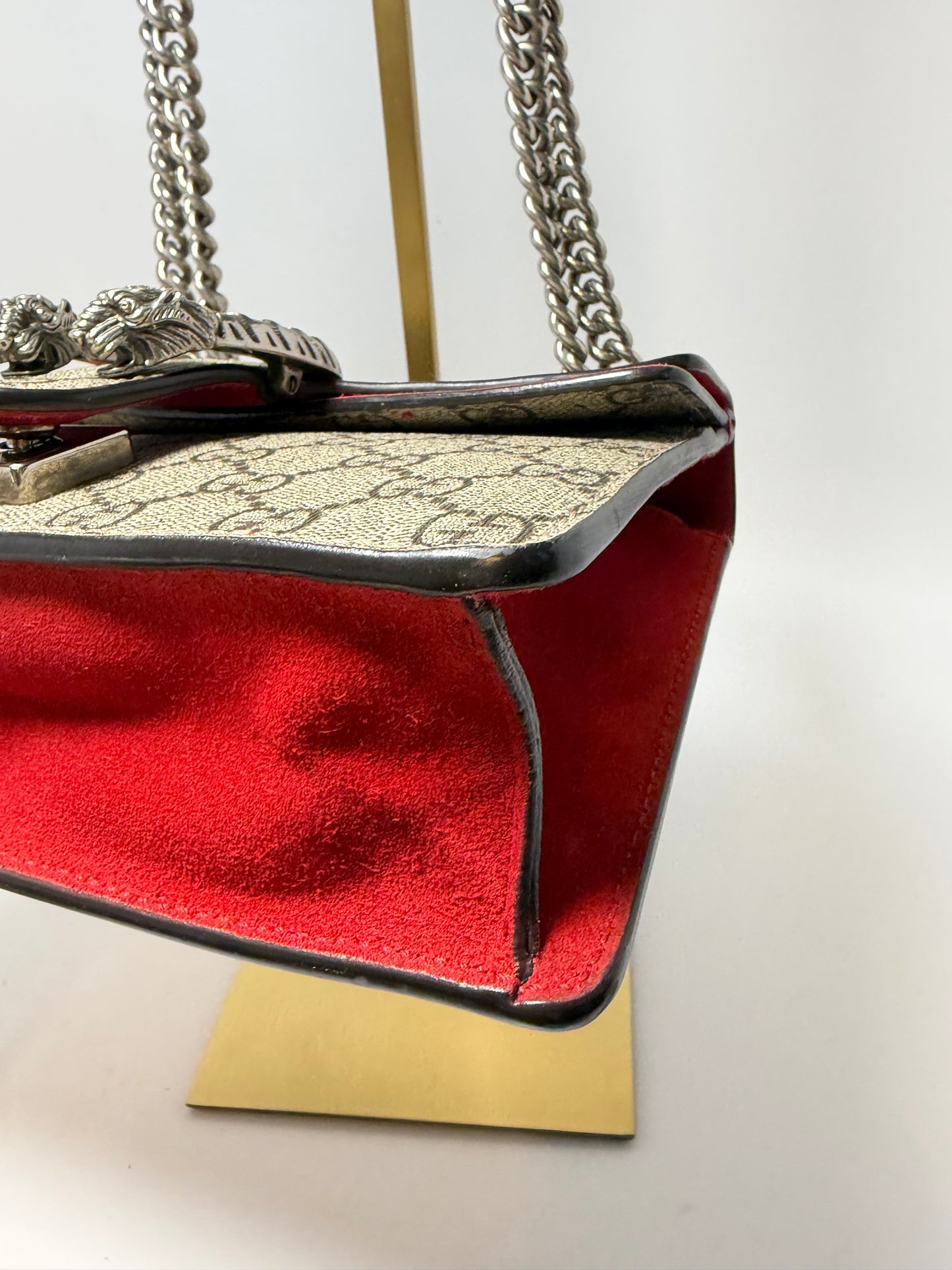 Gucci GG Supreme Dionysus Mini Shoulder Bag with Chain Strap