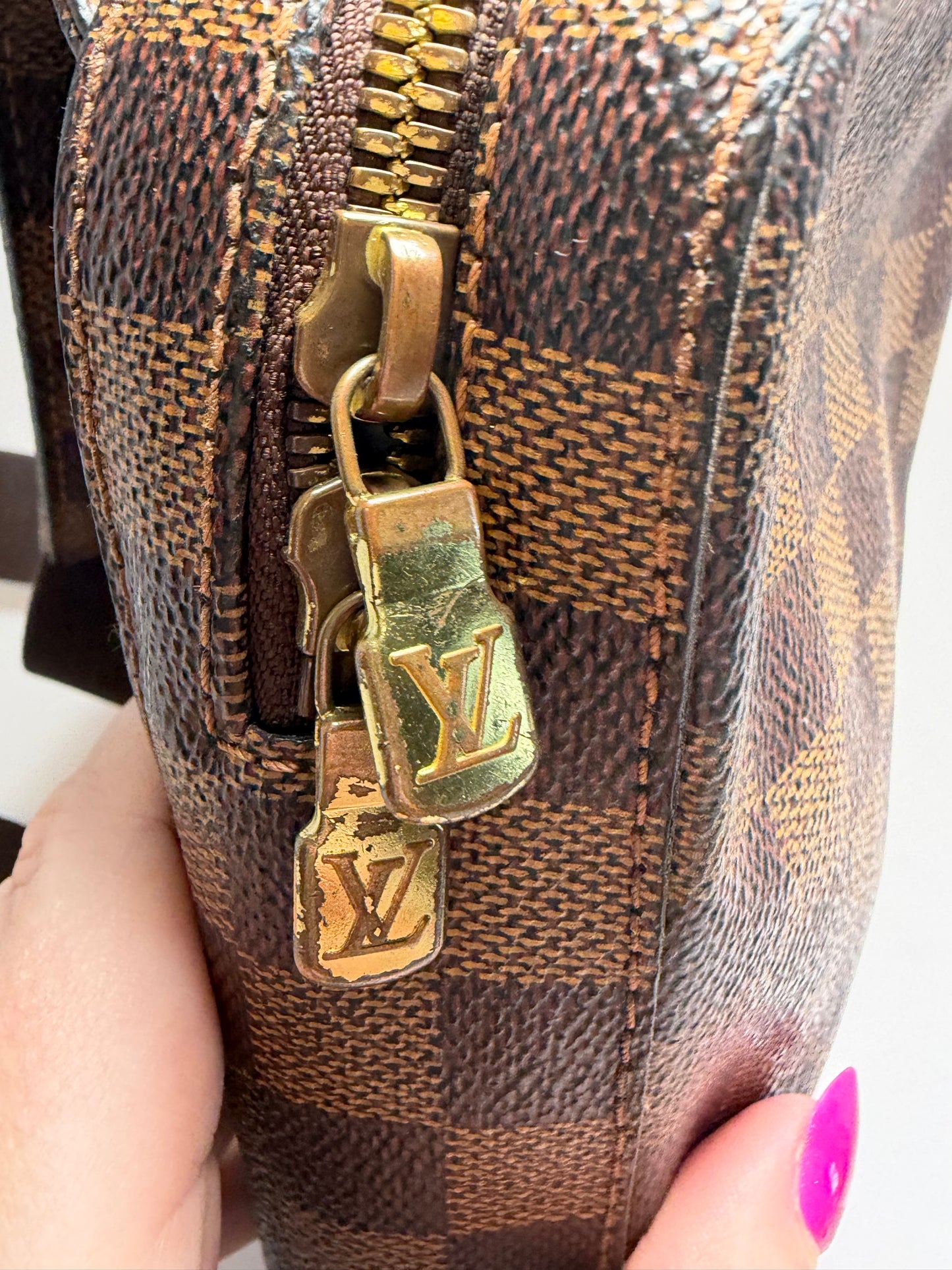 Louis Vuitton Damier Ebene Geronimo Bum Bag/Belt Bag w/COA