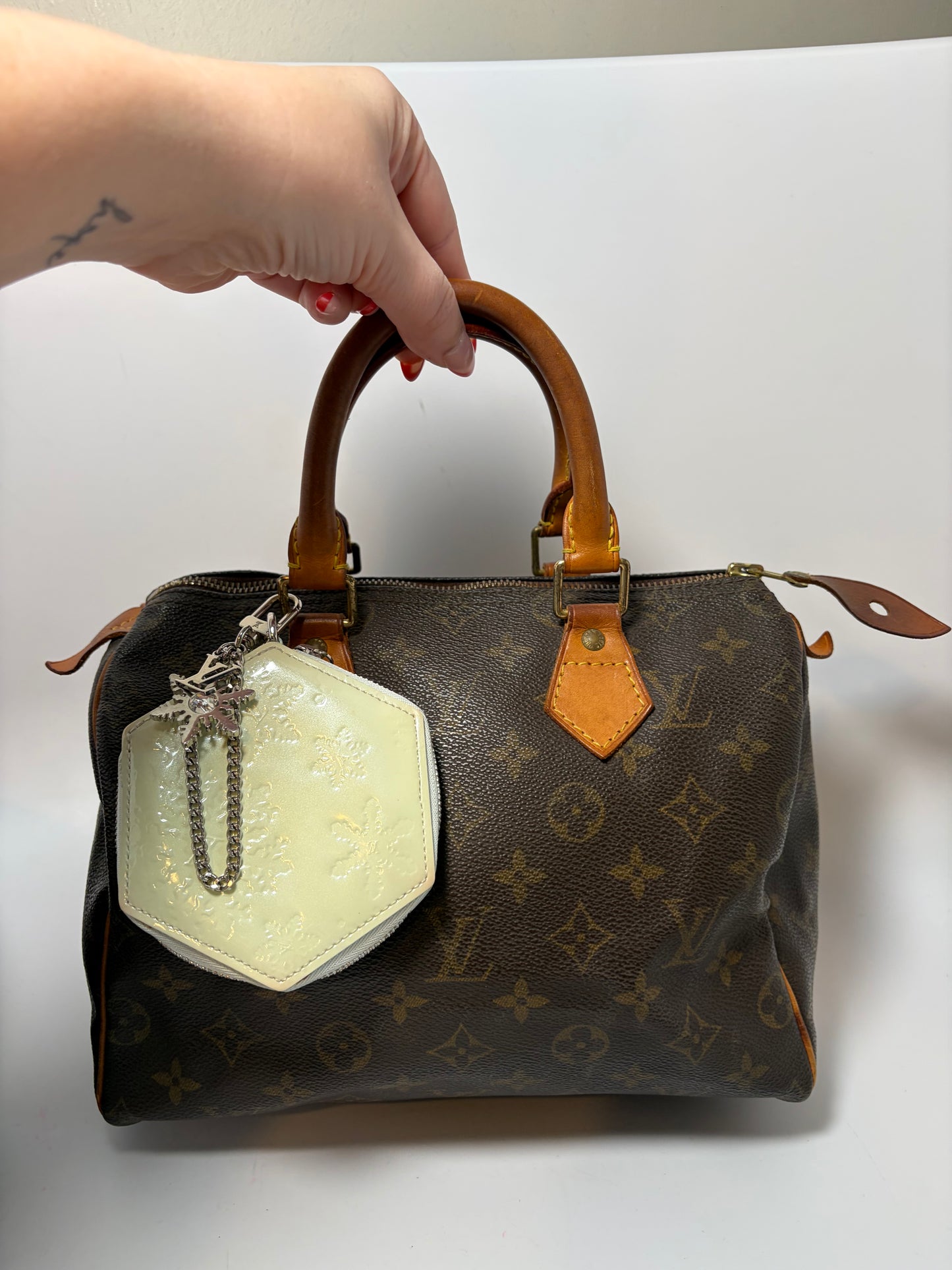 Louis Vuitton Porte Monnaie Flocon Bag Charm/Coin Purse Snow Flake