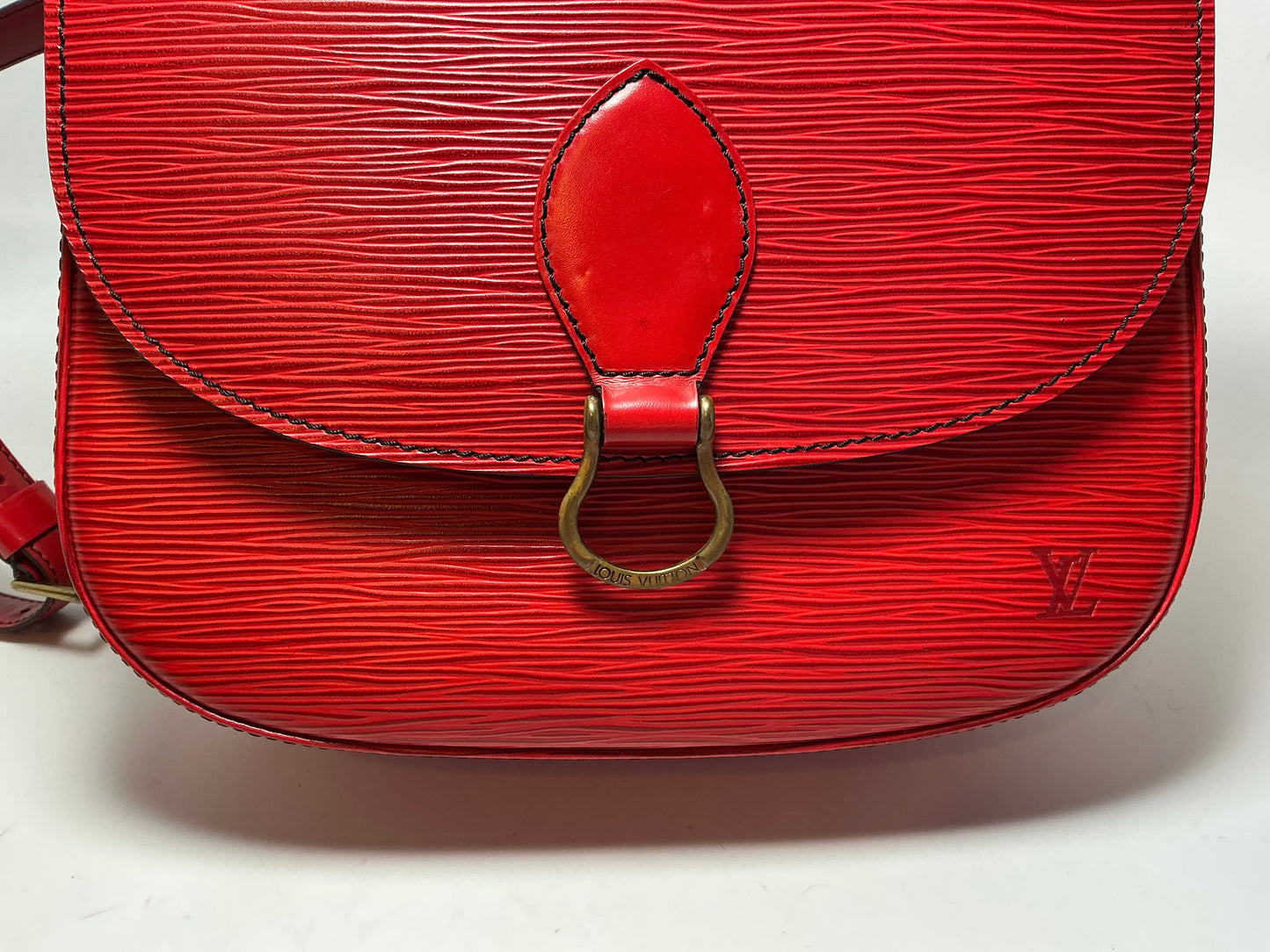 Louis Vuitton Saint Cloud GM Red Epi Leather Crossbody