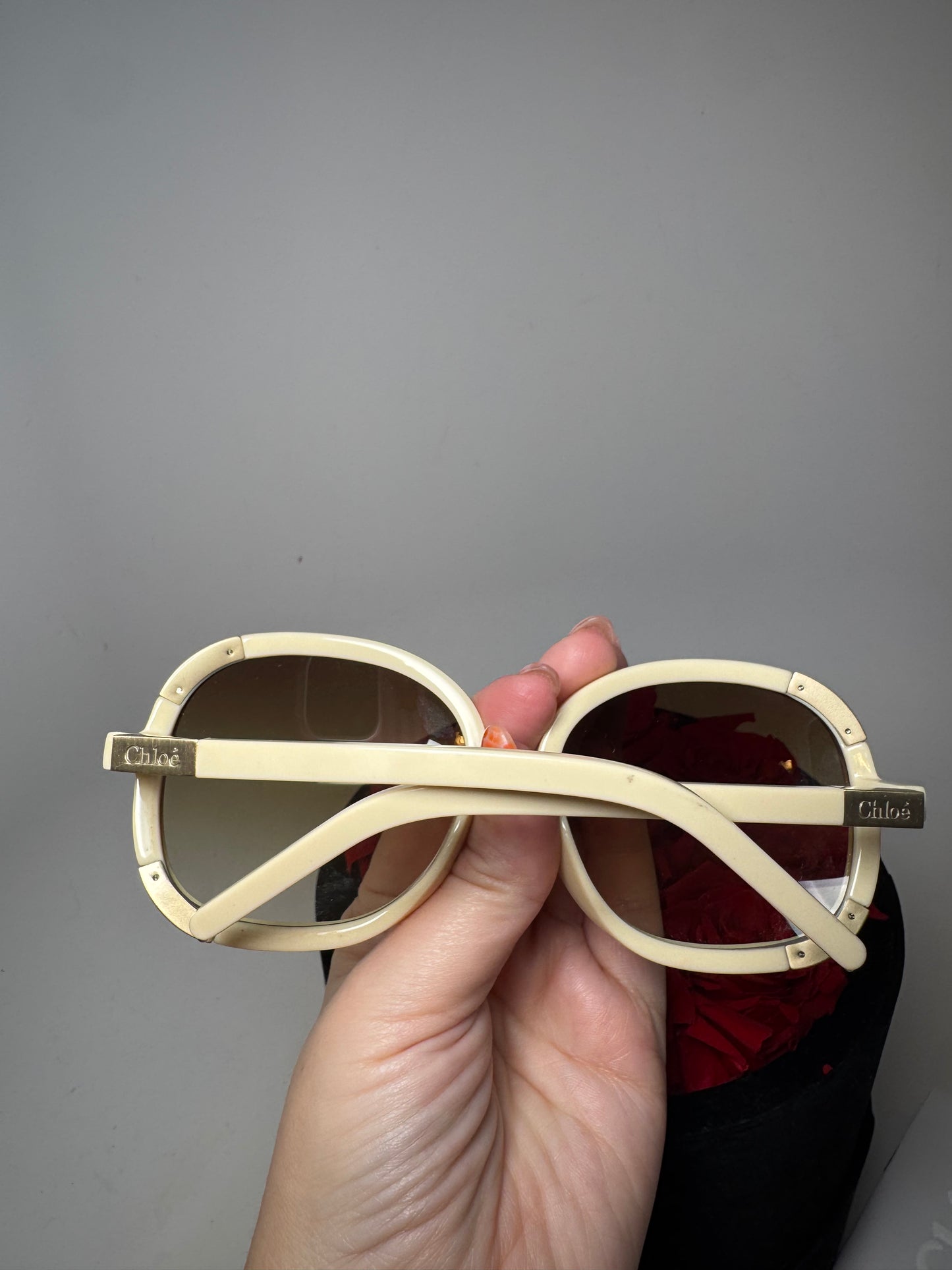 Chloé Sunglasses Myrte Oversized Sunglasses 2119 Cream