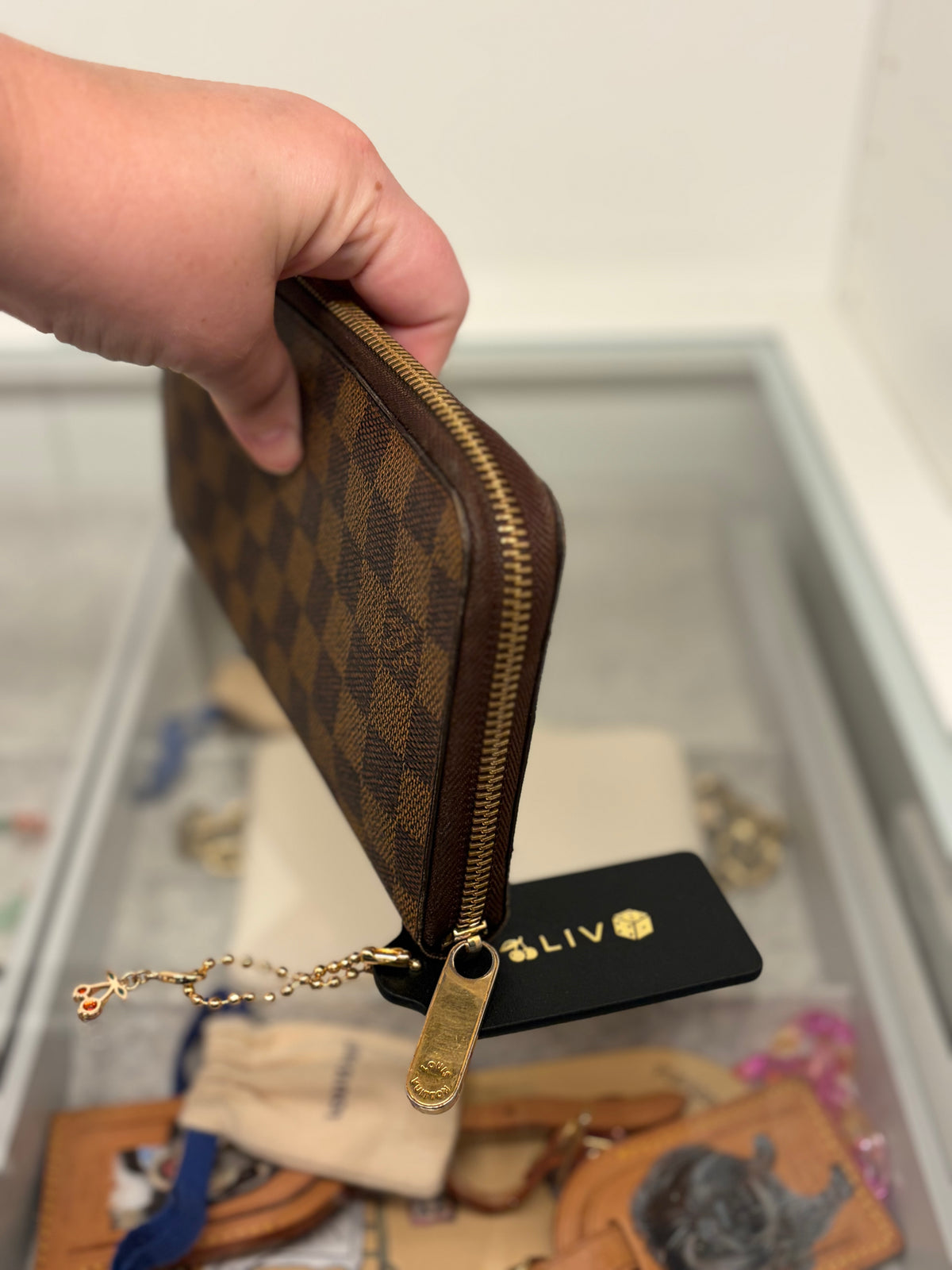 Louis Vuitton Damier Ebene Zippy Organizer Wallet