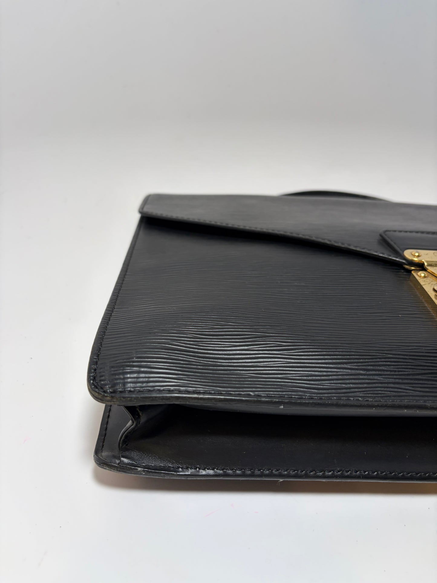 Louis Vuitton Black Epi Monceau Serviette Metis/Laptop Holder/Briefcase/Document Holder