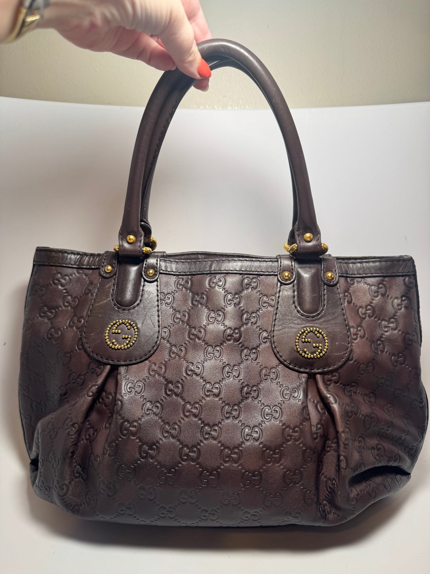 Gucci Brown Guccissima Scarlett Tote Bag