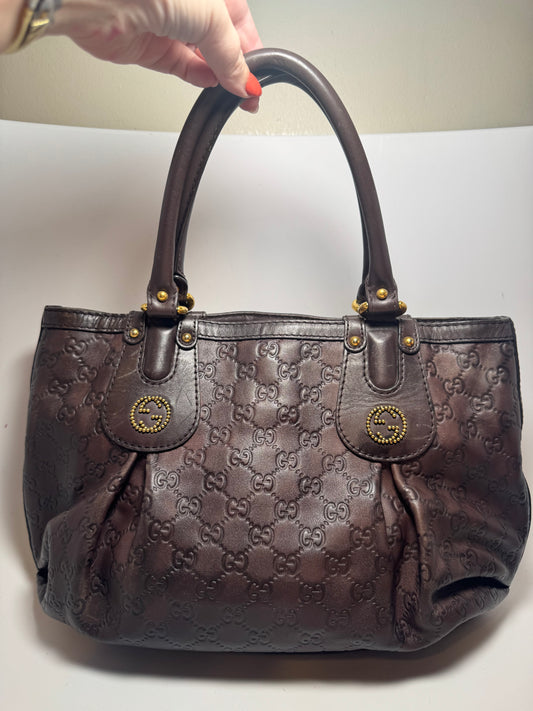Gucci Brown Guccissima Scarlett Tote Bag