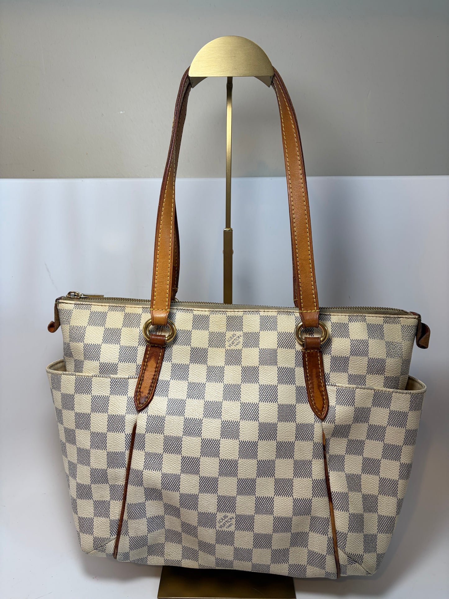 Louis Vuitton Damier Azur PM Tote with Mini Pochette Set