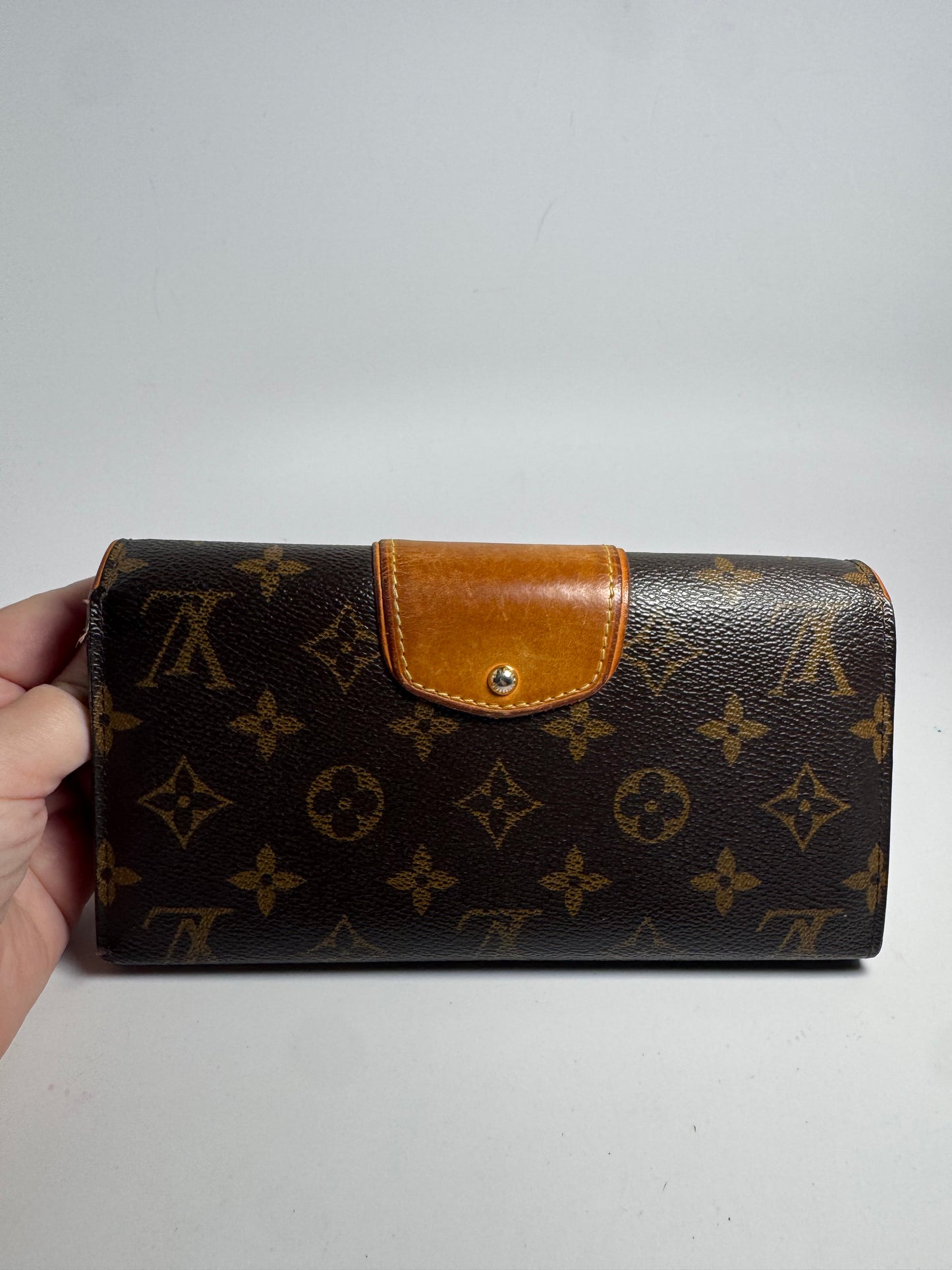 Louis Vuitton Boetie Wallet Monogram & Vachetta Leather Made in Spain 2012