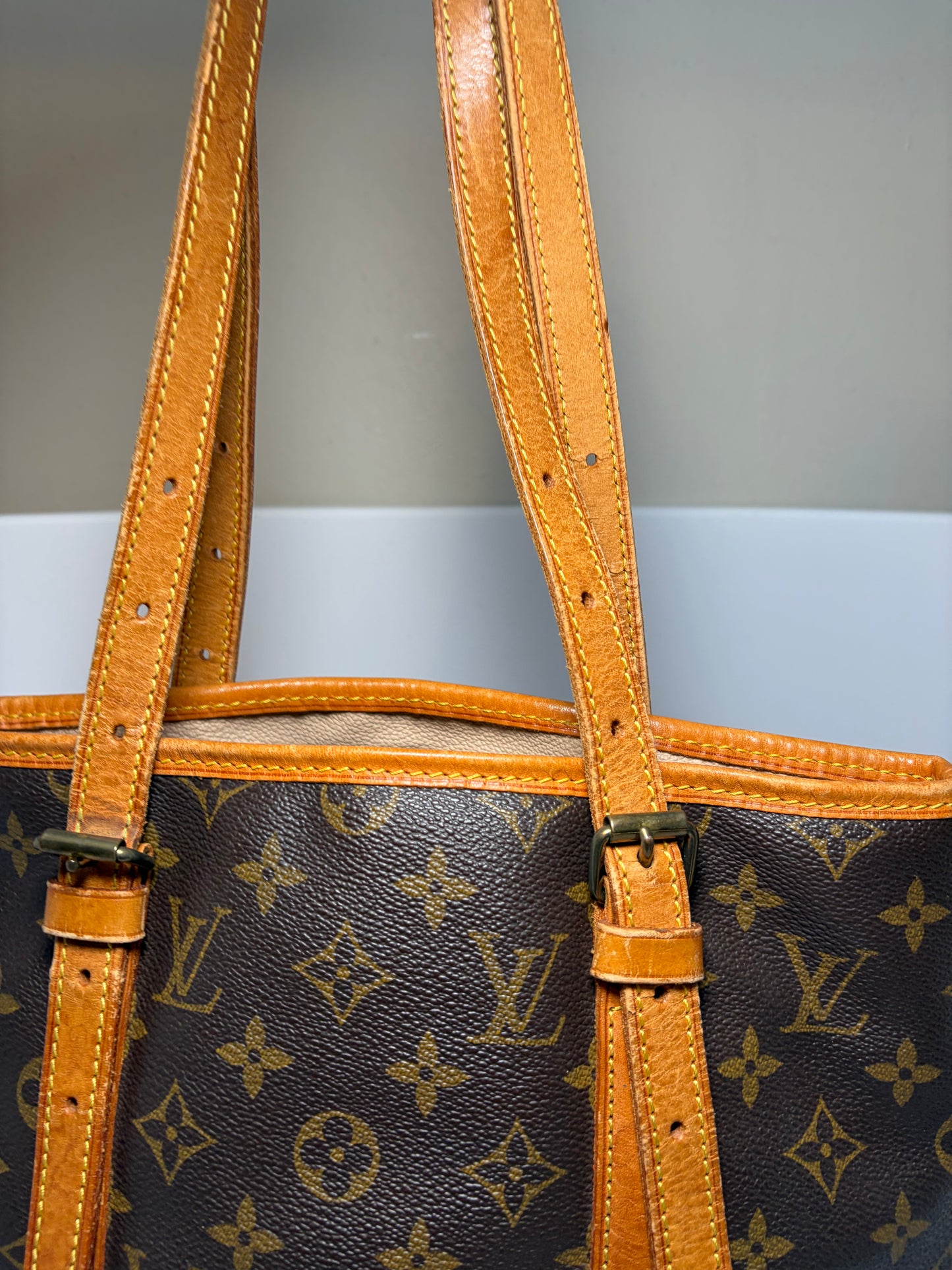 Louis Vuitton Bucket GM Tote Monogram Vintage